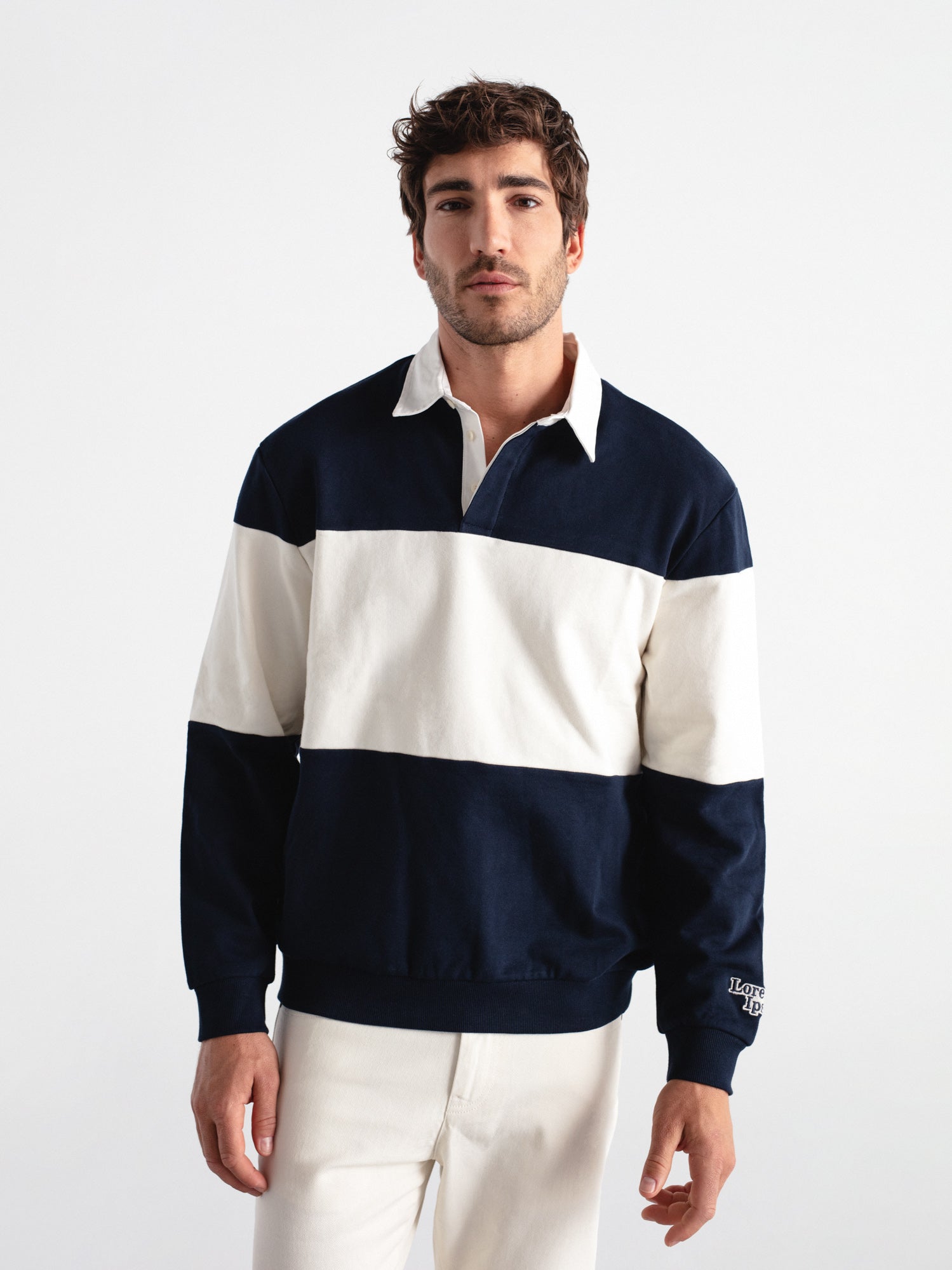 Sudadera regular fit rayas