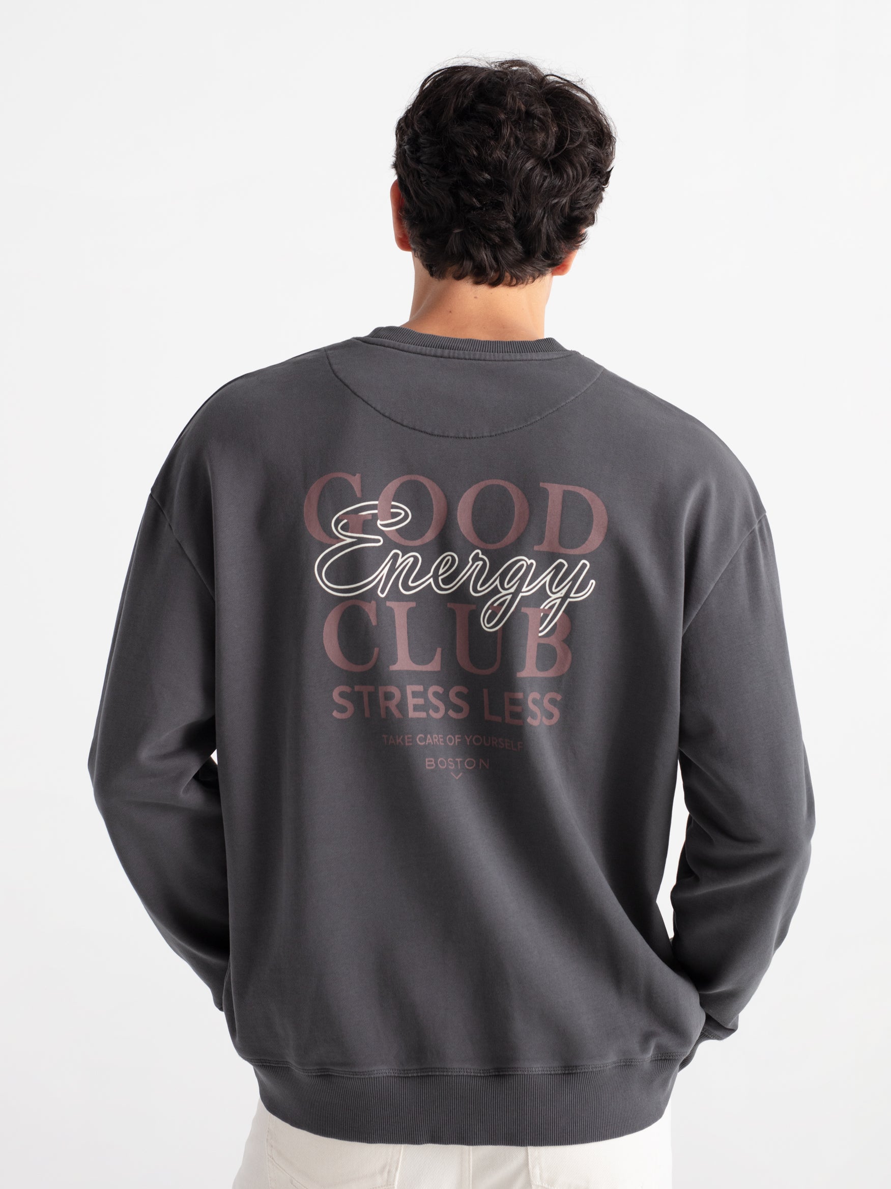 Sudadera oversize lettering