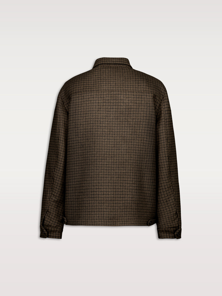 Cazadora paño cuello harrington