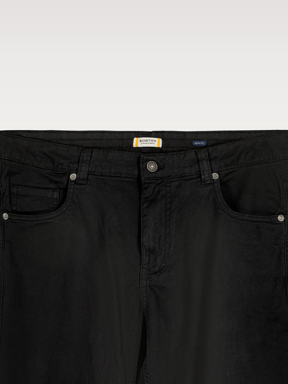 Pantalón slim fit sarga