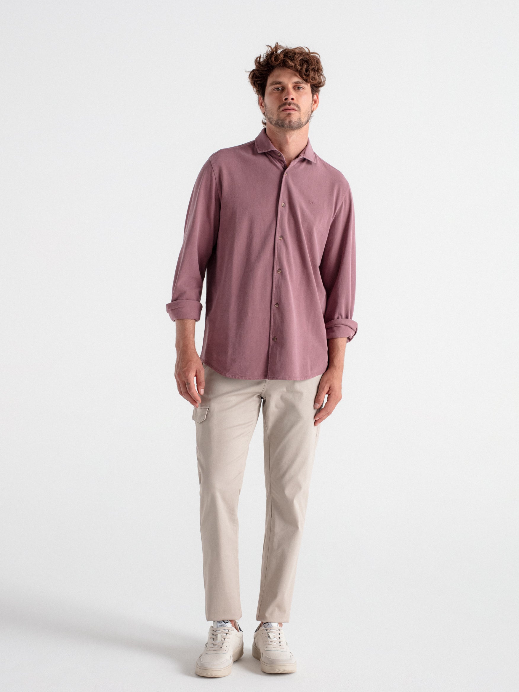 Pantalón regular fit cargo con estructura