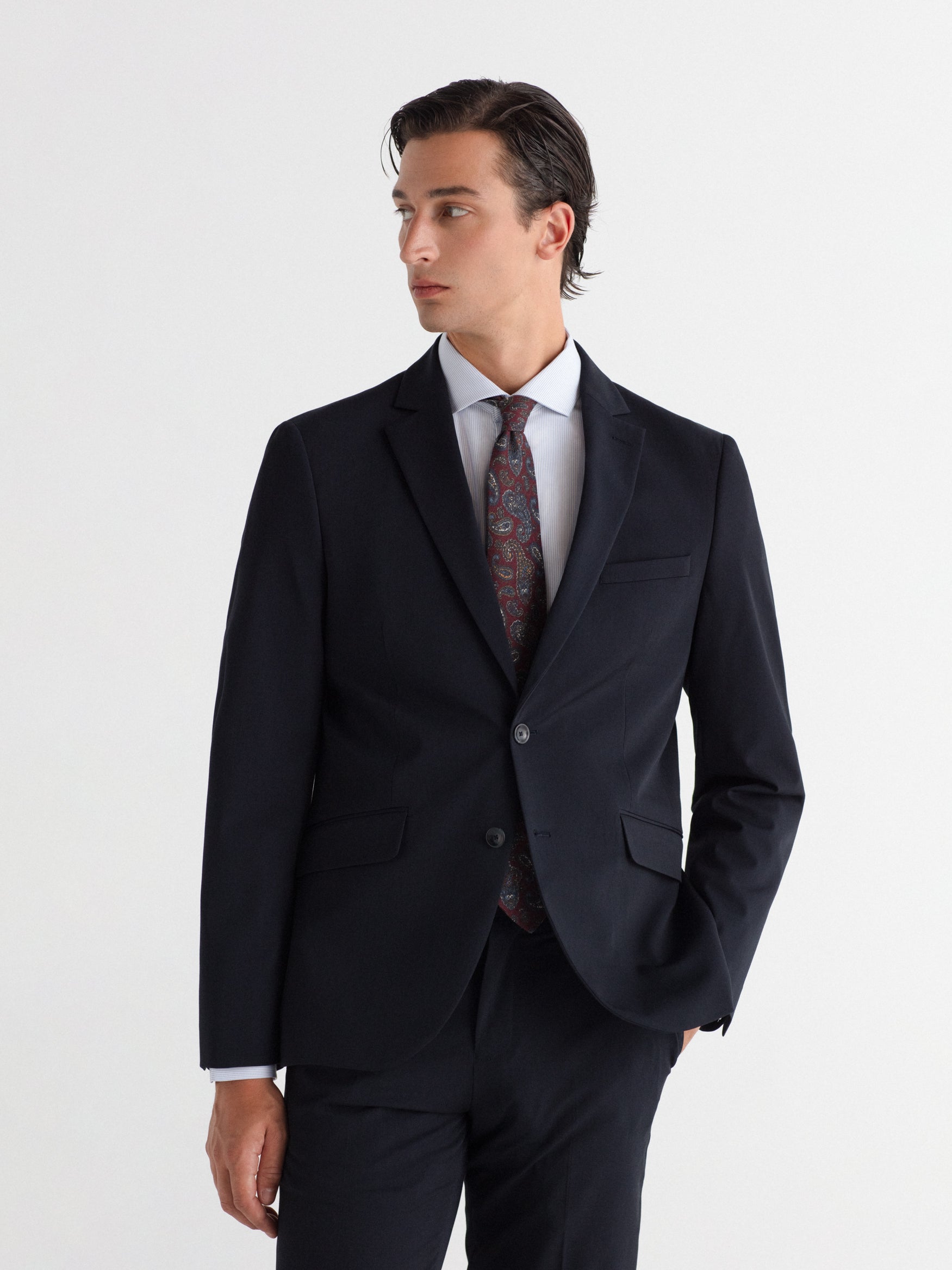 Americana traje slim fit liso