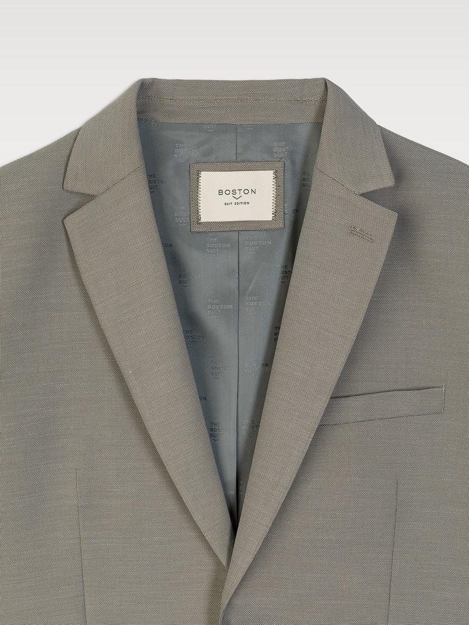 Americana traje slim fit falso liso