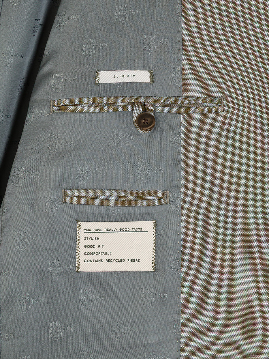 Americana traje slim fit falso liso