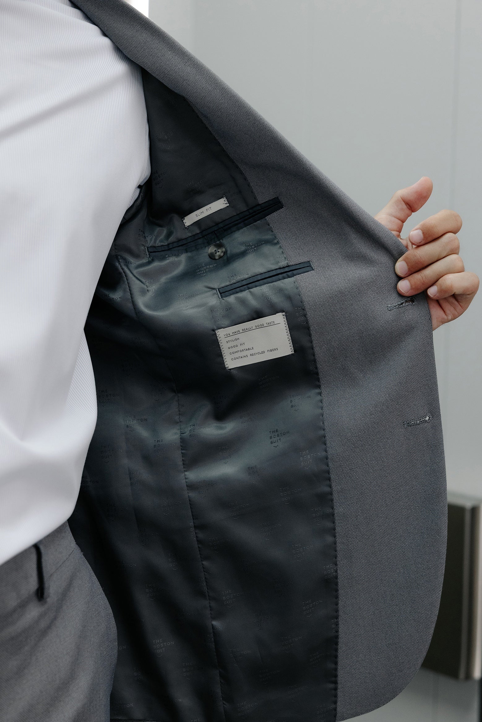 Americana traje slim lana ojo de perdiz