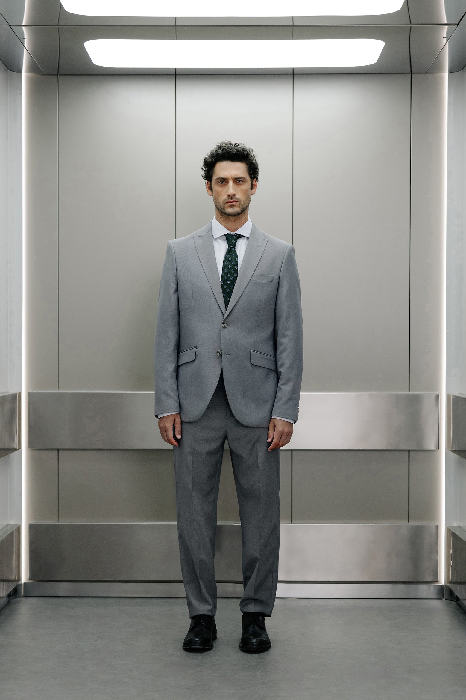 Americana traje slim lana ojo de perdiz