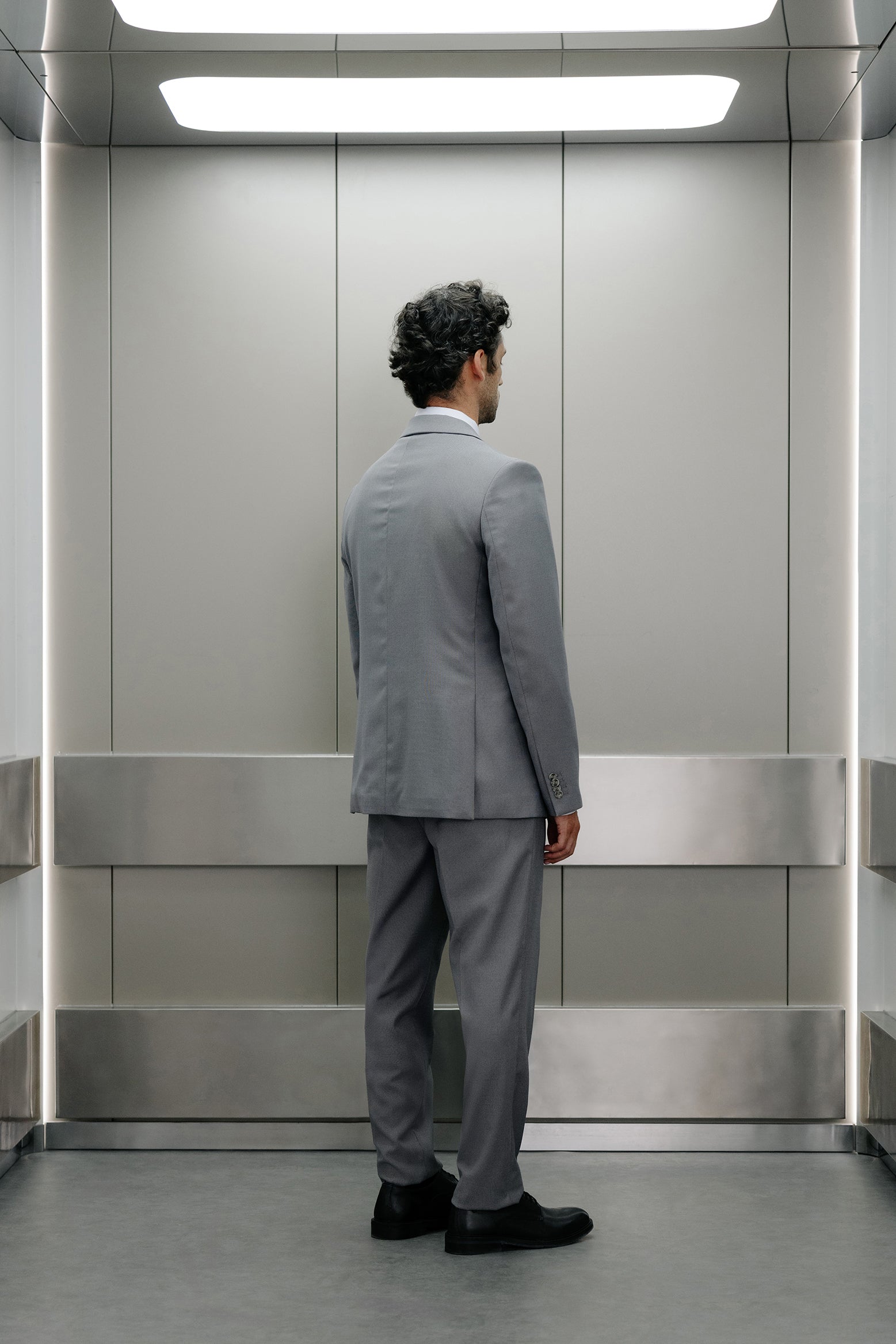 Americana traje slim lana ojo de perdiz