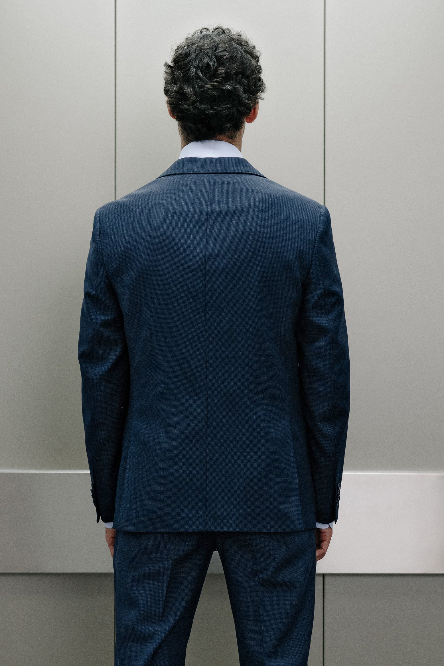 Americana slim fit lana ojo de perdiz