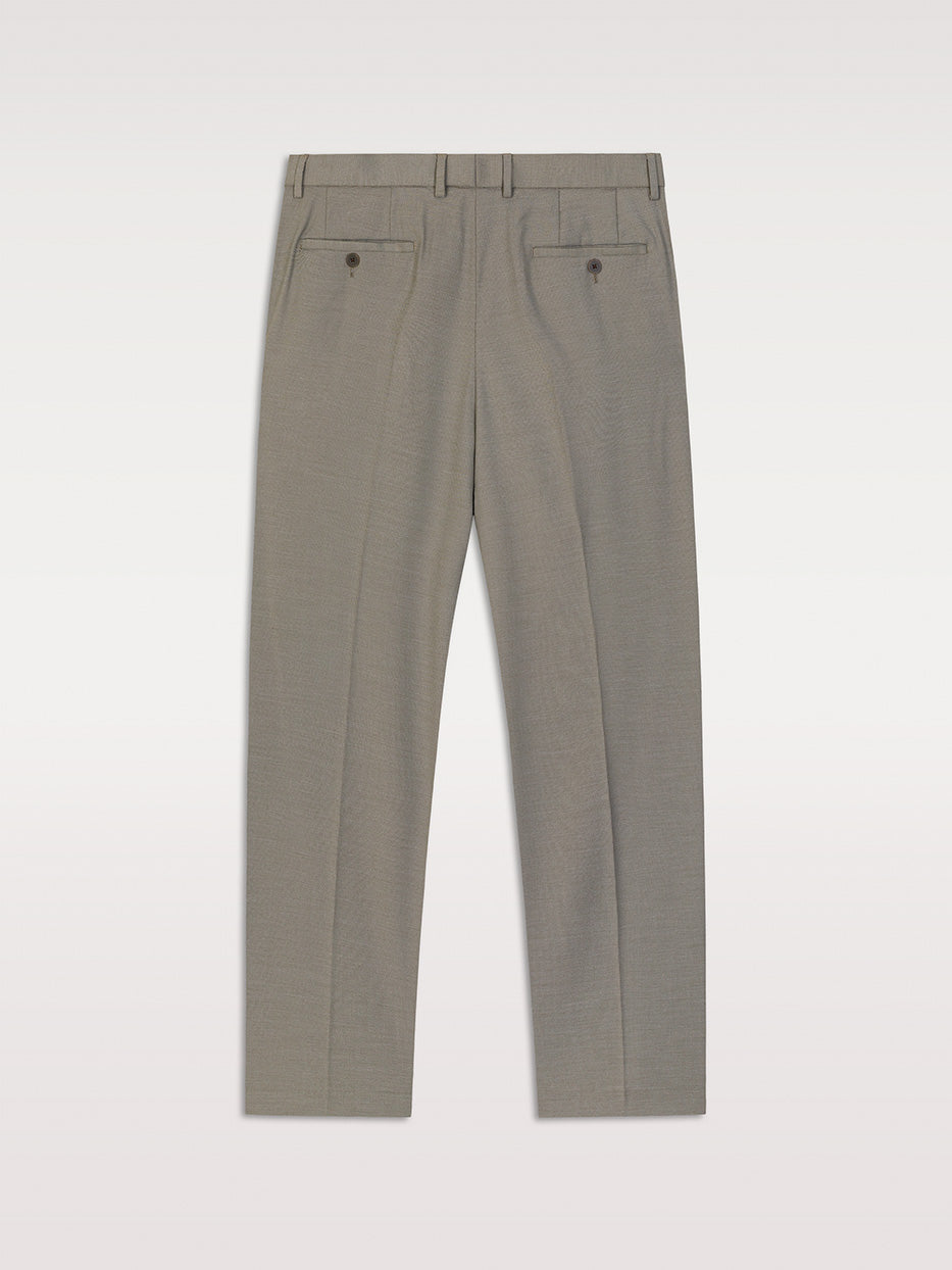 Pantalón traje falso liso