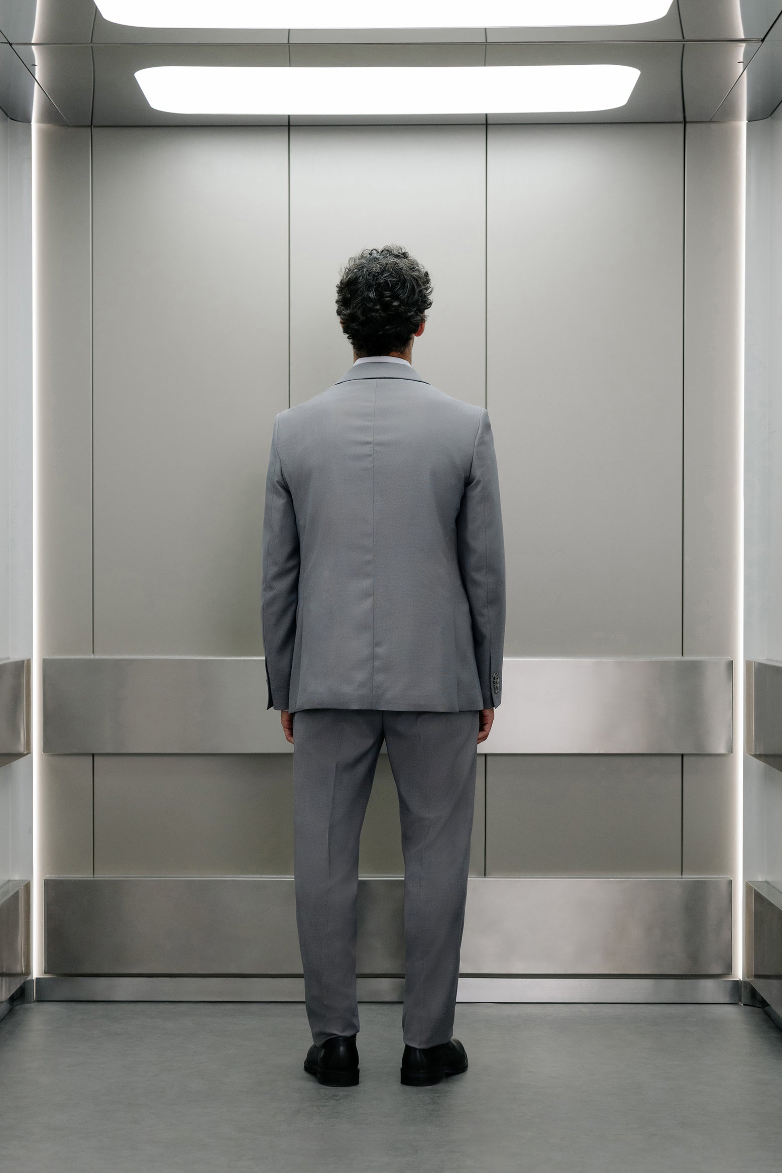 Pantalón traje slim fit lana ojo de perdiz