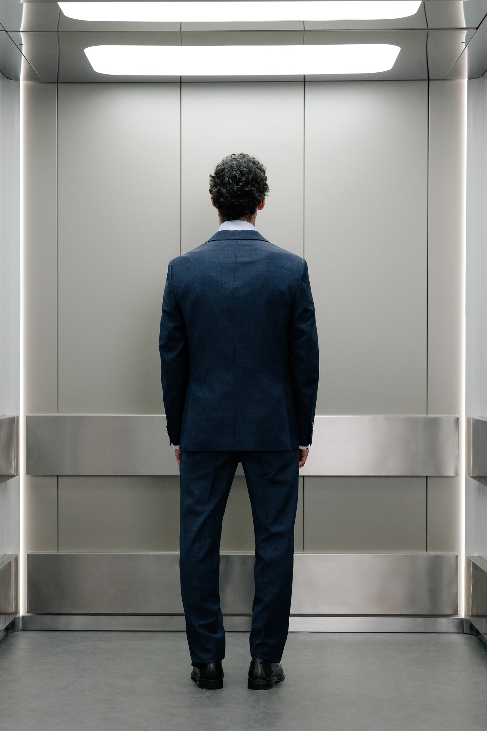 Pantalón traje slim fit lana ojo de perdiz