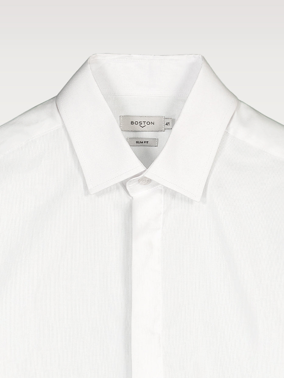 Camisa slim fit botones ocultos