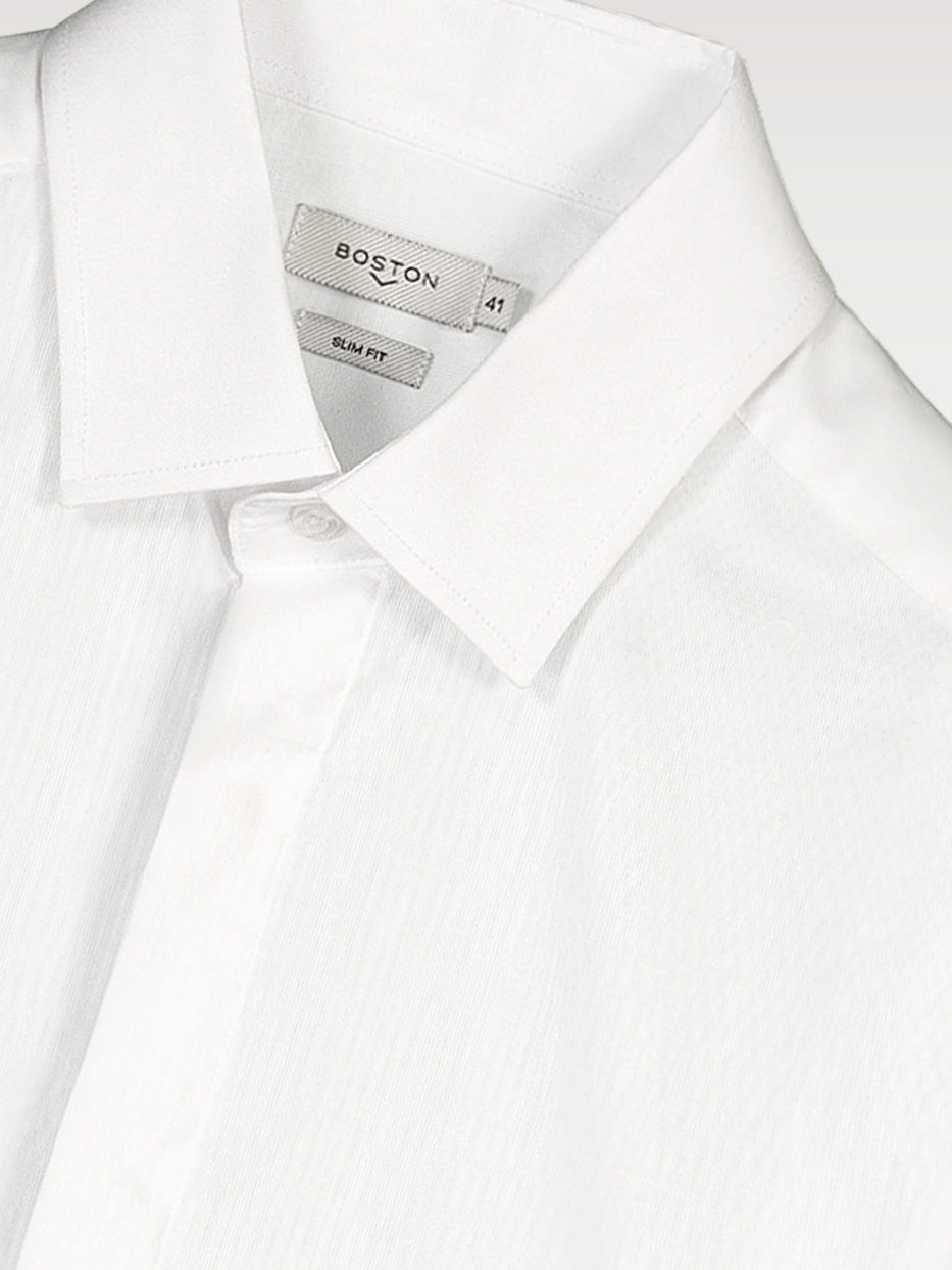 Camisa slim fit botones ocultos