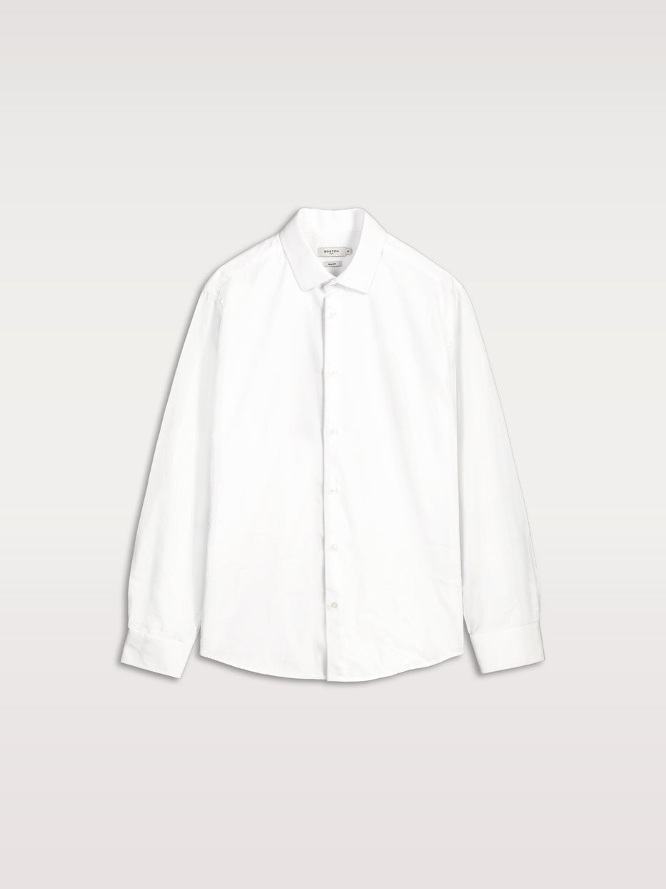 Camisa vestir slim fit fácil planchado