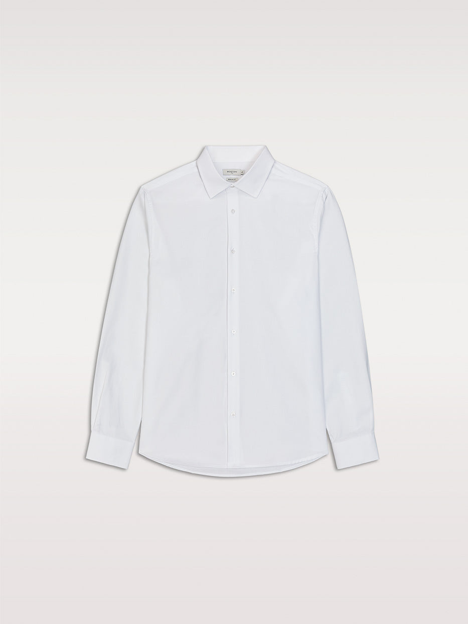 Camisa vestir regular fit 100% algodón