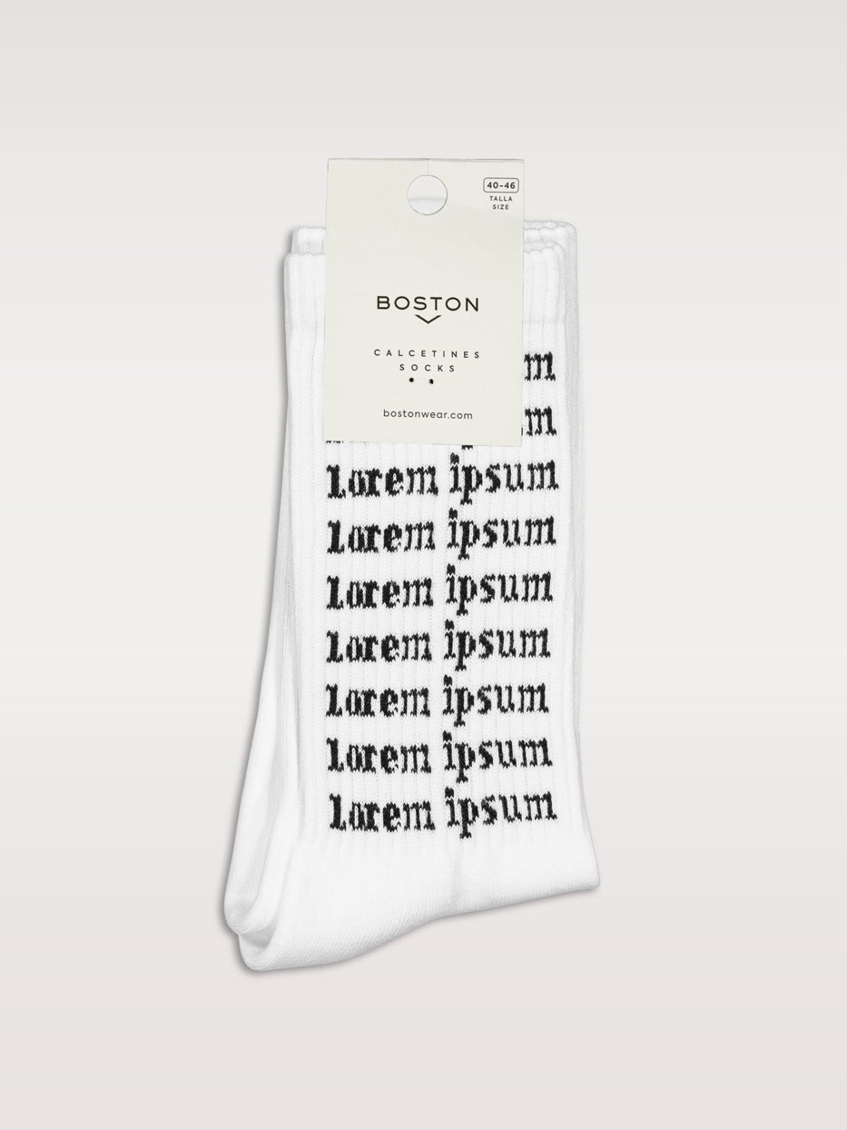 Calcetines canalé lorem ipsum