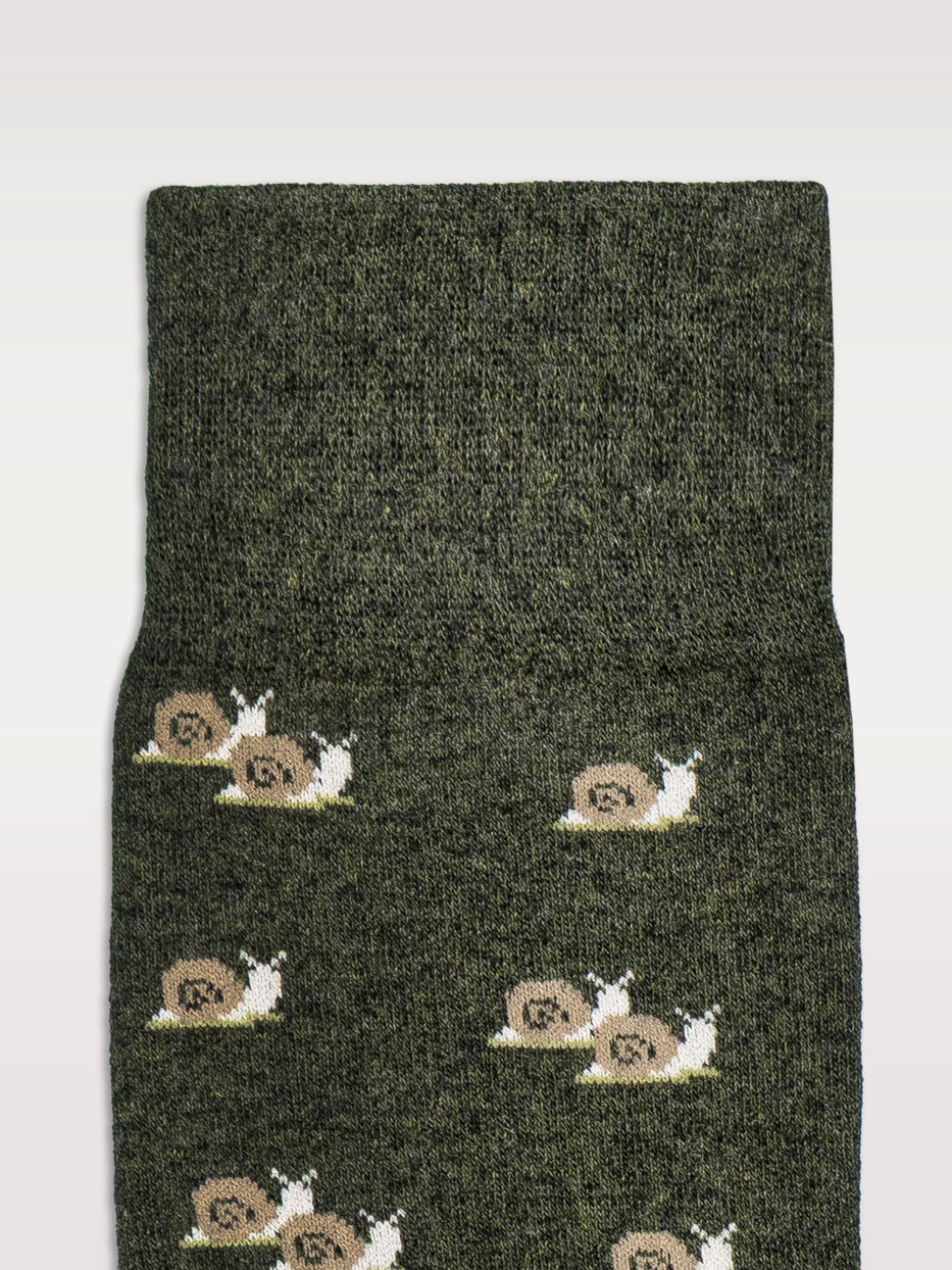 Calcetines estampados caracoles