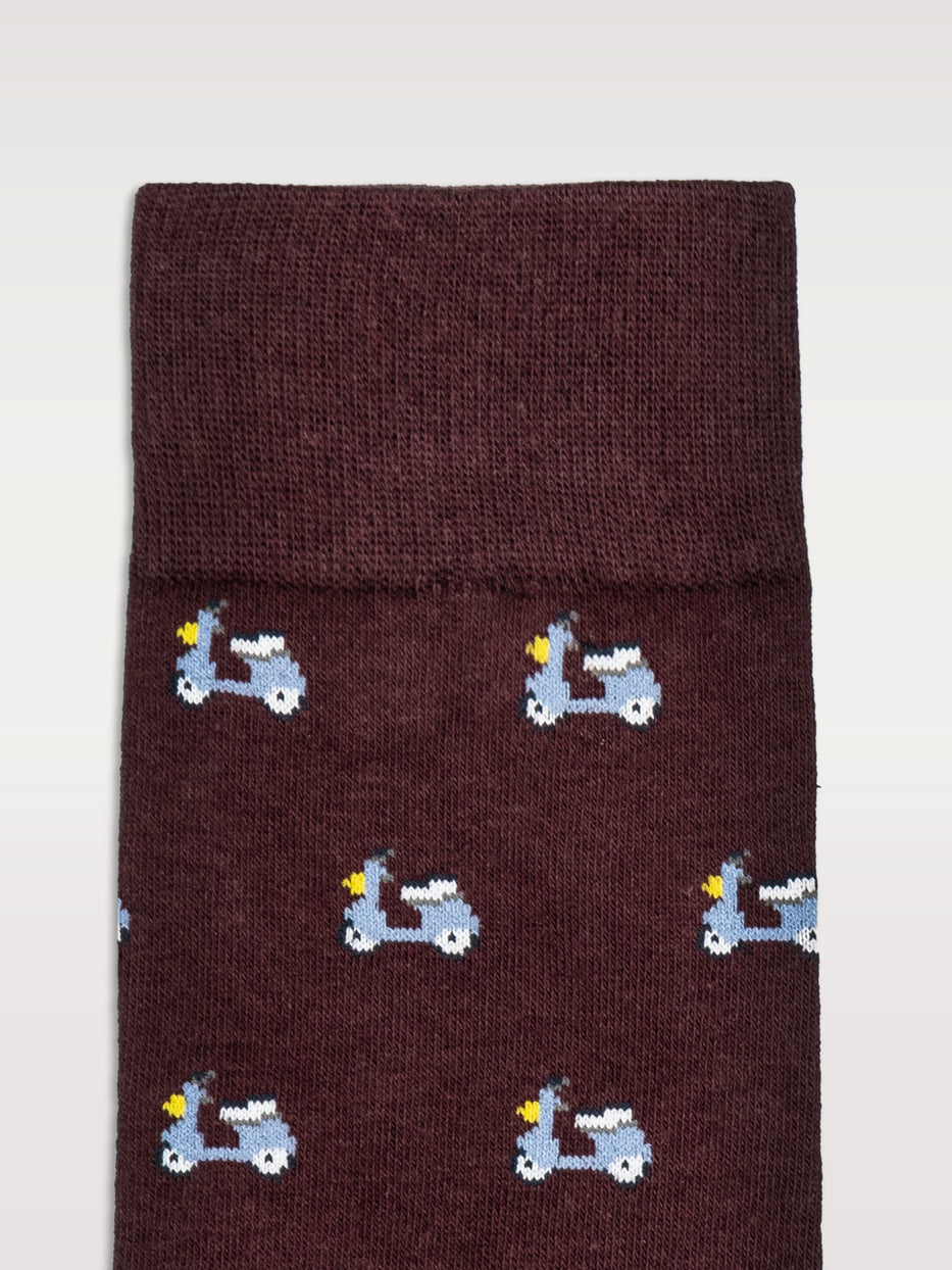 Calcetines estampado motos