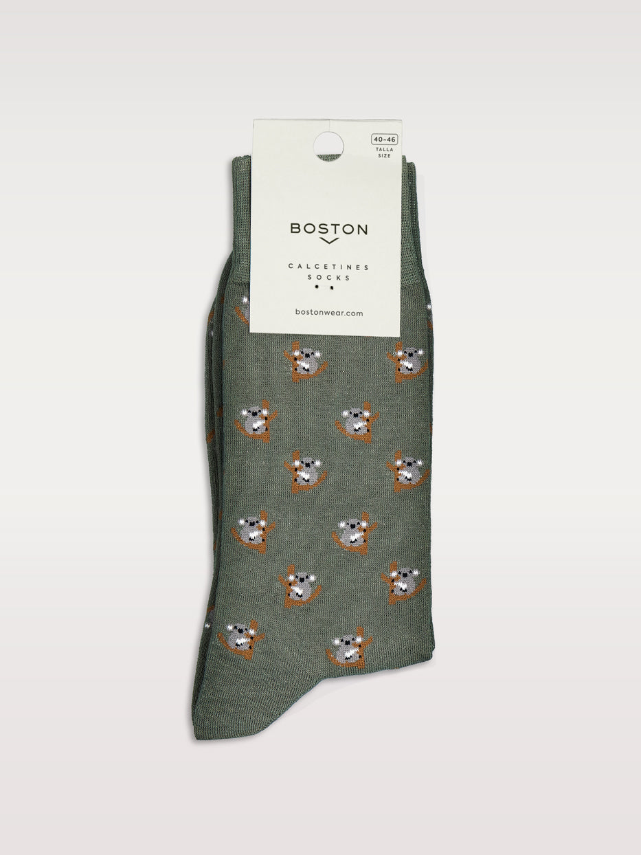 Calcetines estampado koalas