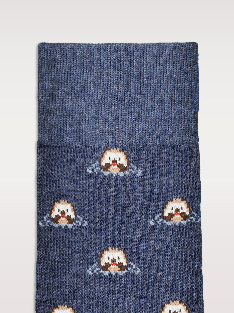 Calcetines estampado nutrias