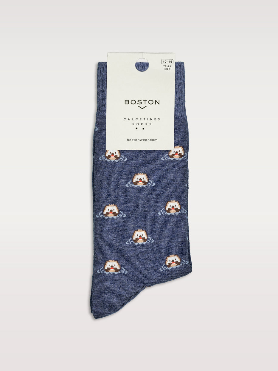 Calcetines estampado nutrias