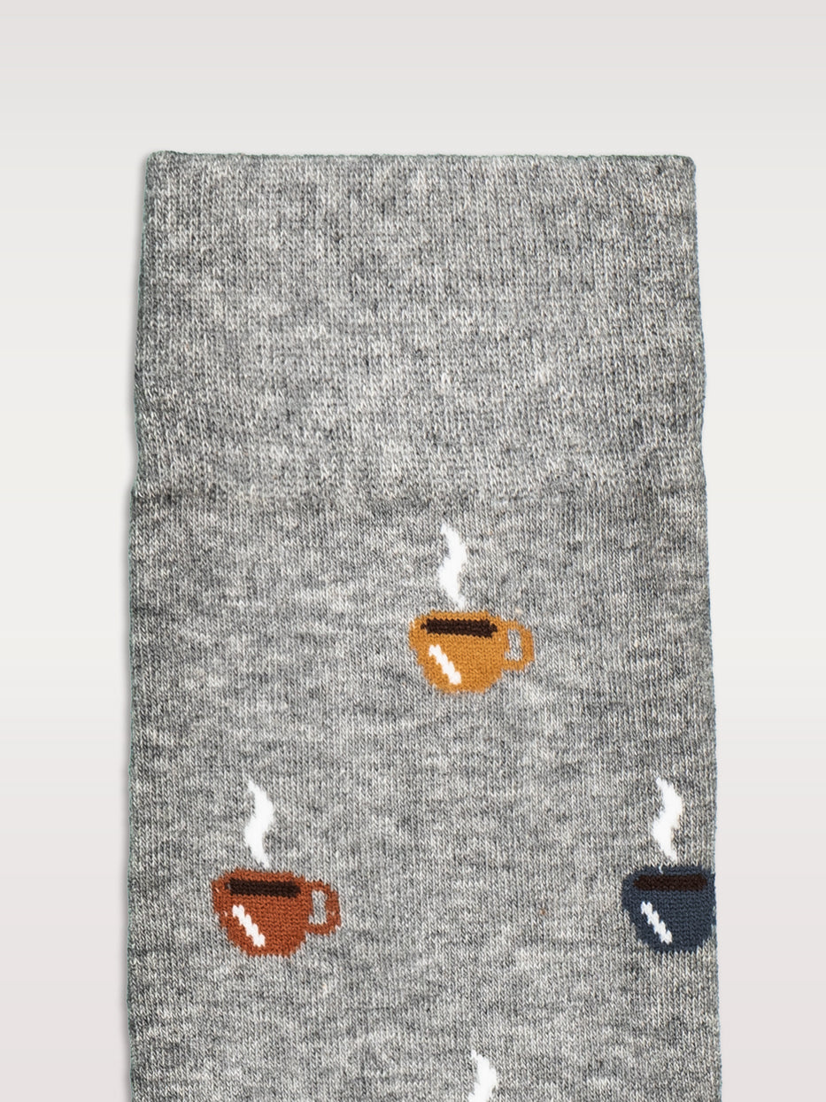 Calcetines estampado taza