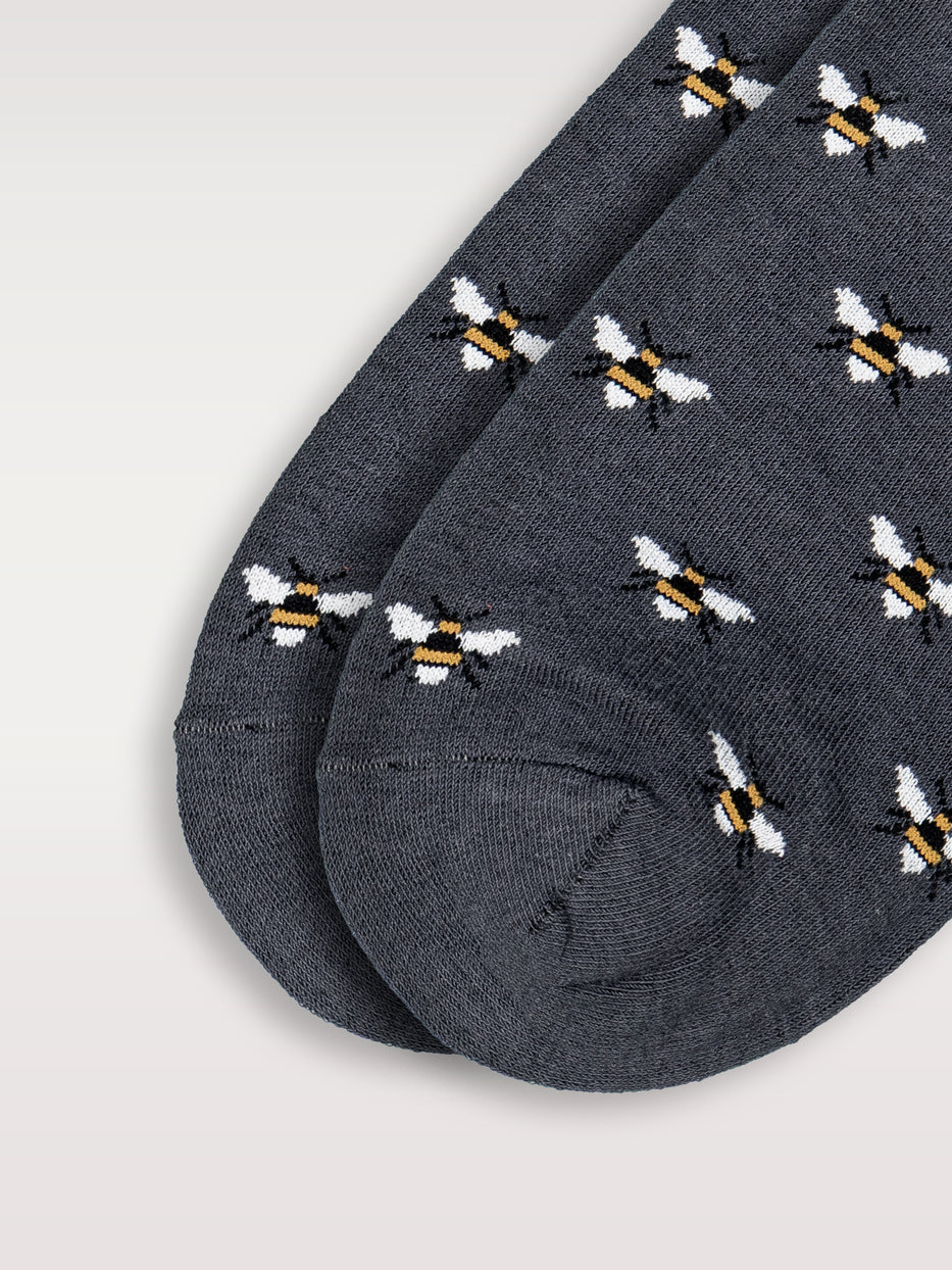 Calcetines estampados abejas