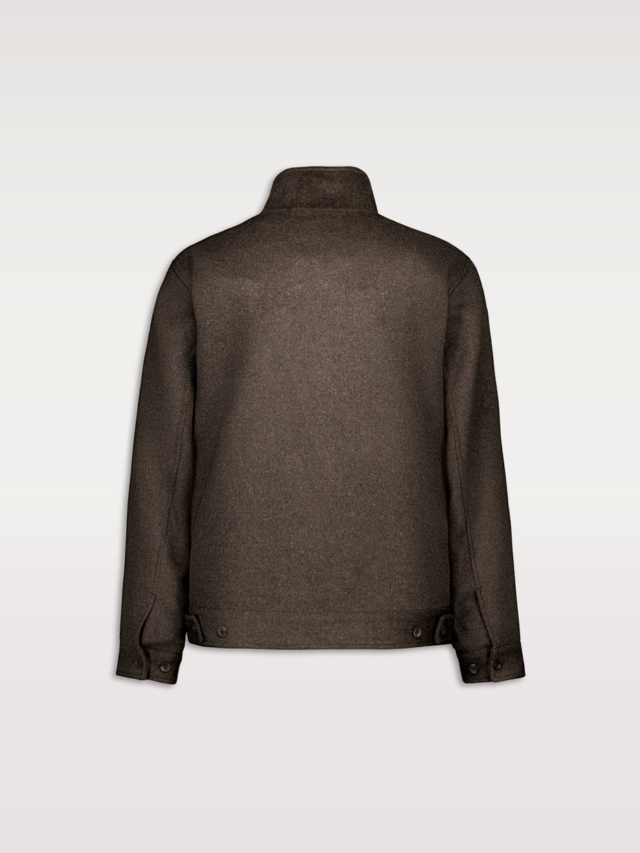 Cazadora paño cuello chimenea