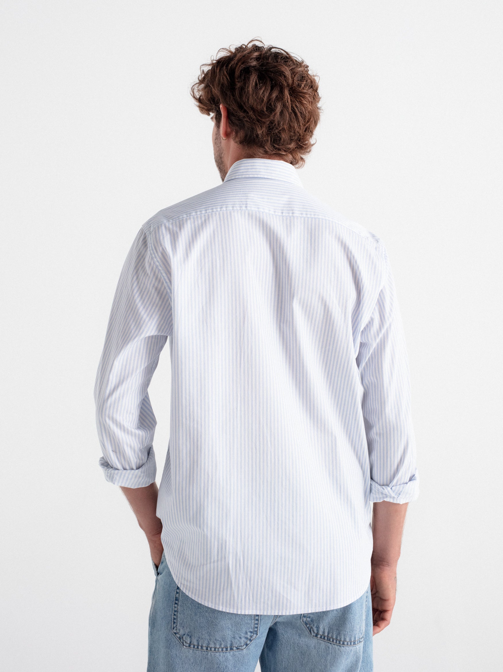 Camisa relaxed fit rayas