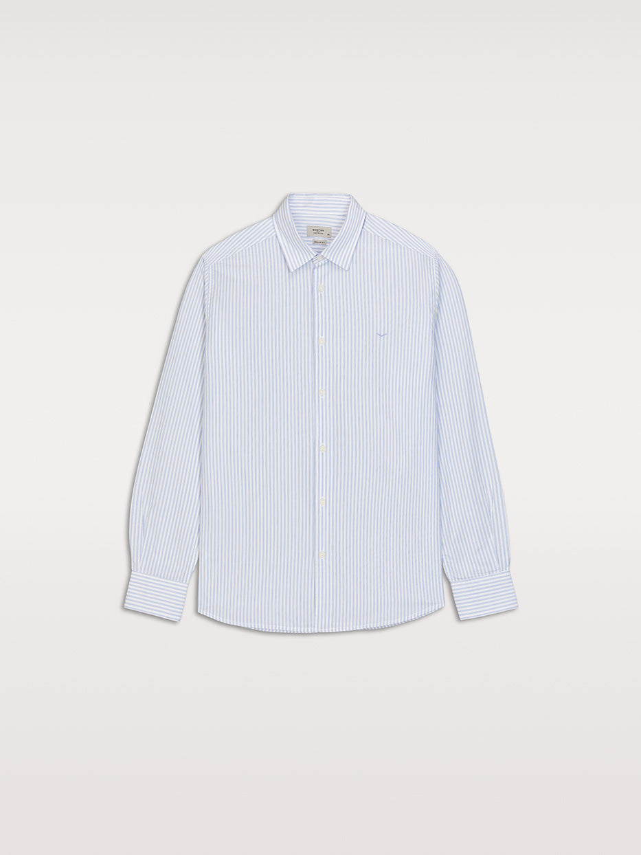 Camisa relaxed fit rayas