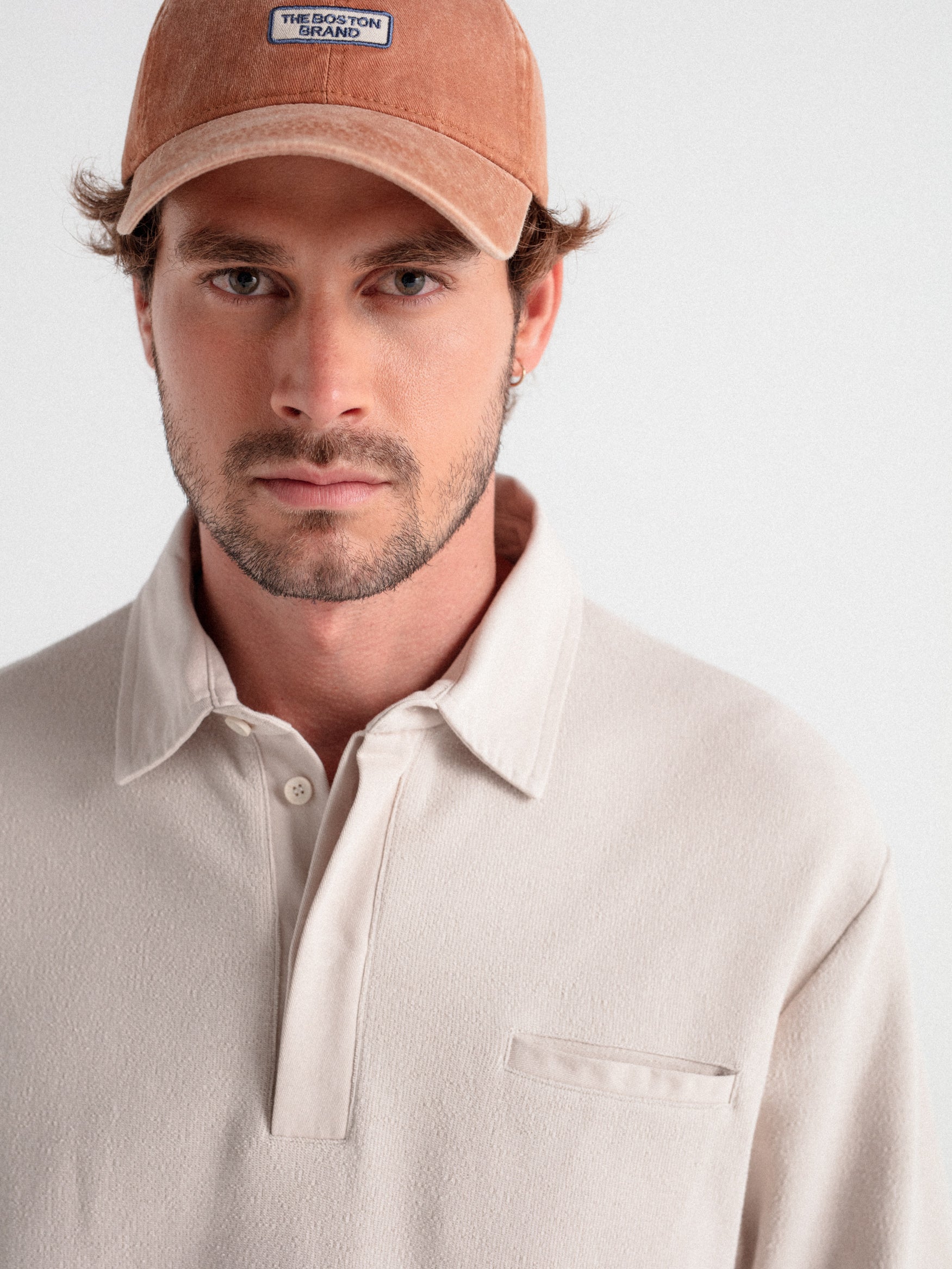 Polo manga larga estructura