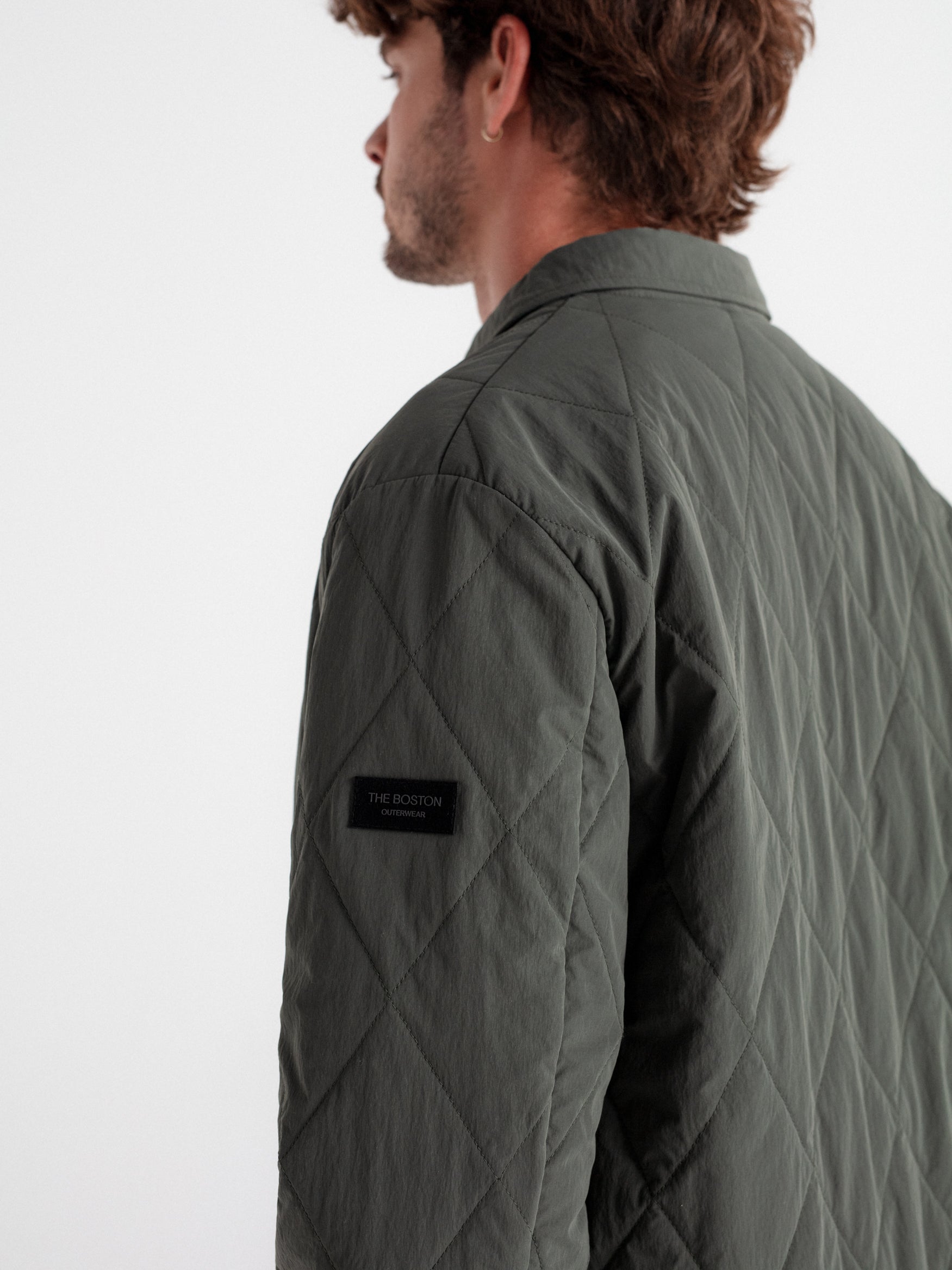 Chaqueta acolchada rombos