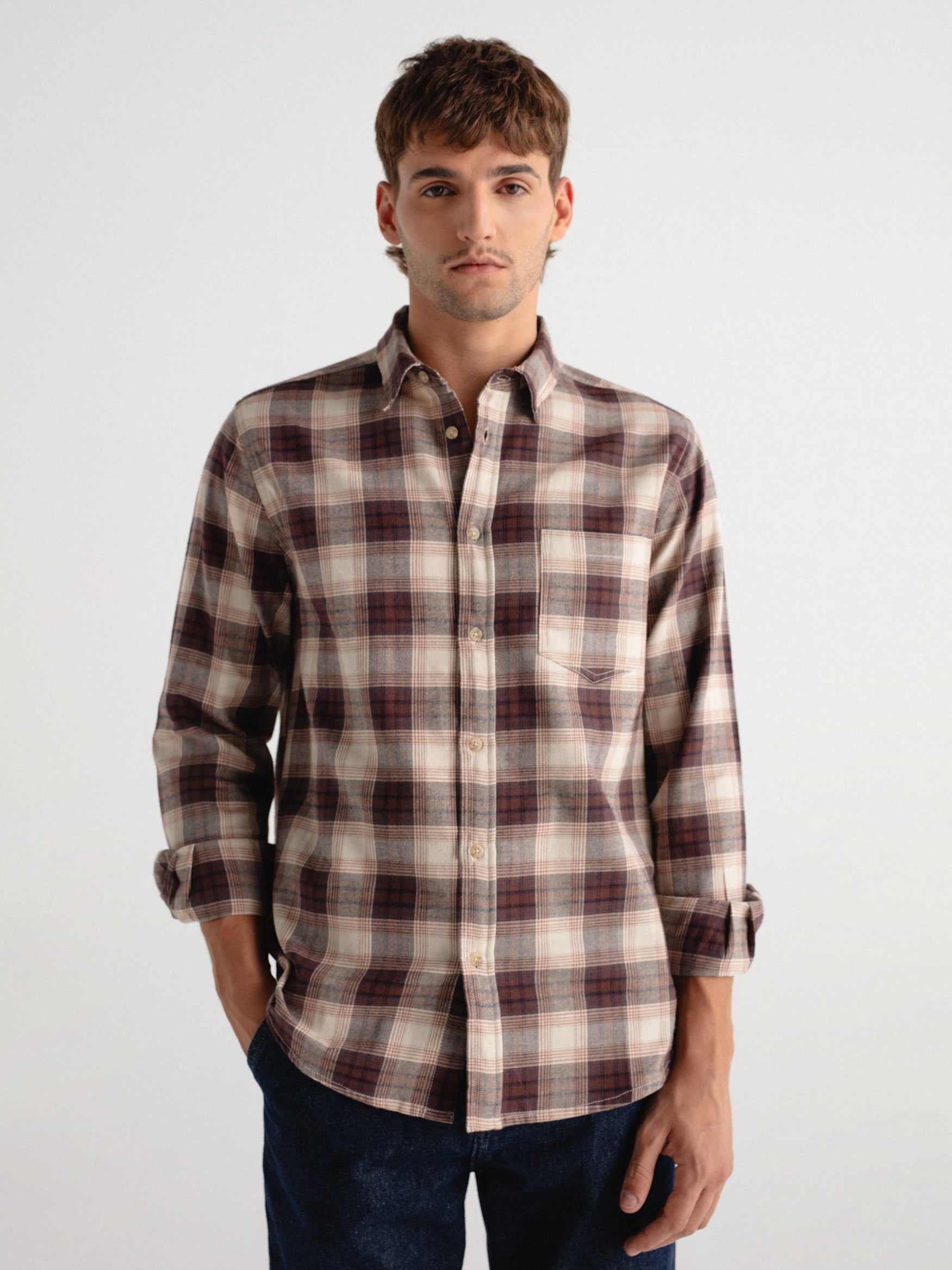 Camisa regular fit cuadros