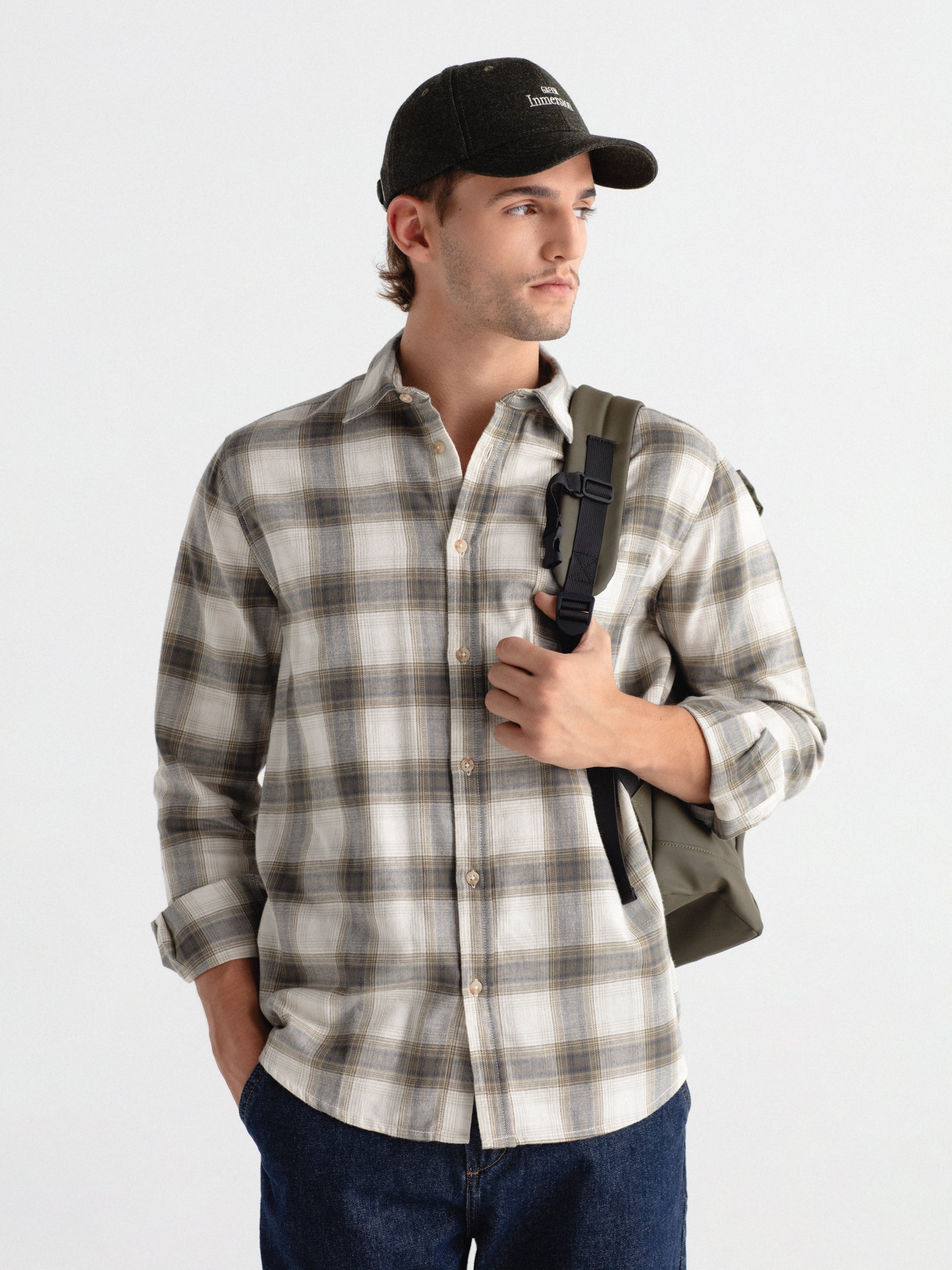 Camisa regular fit cuadros