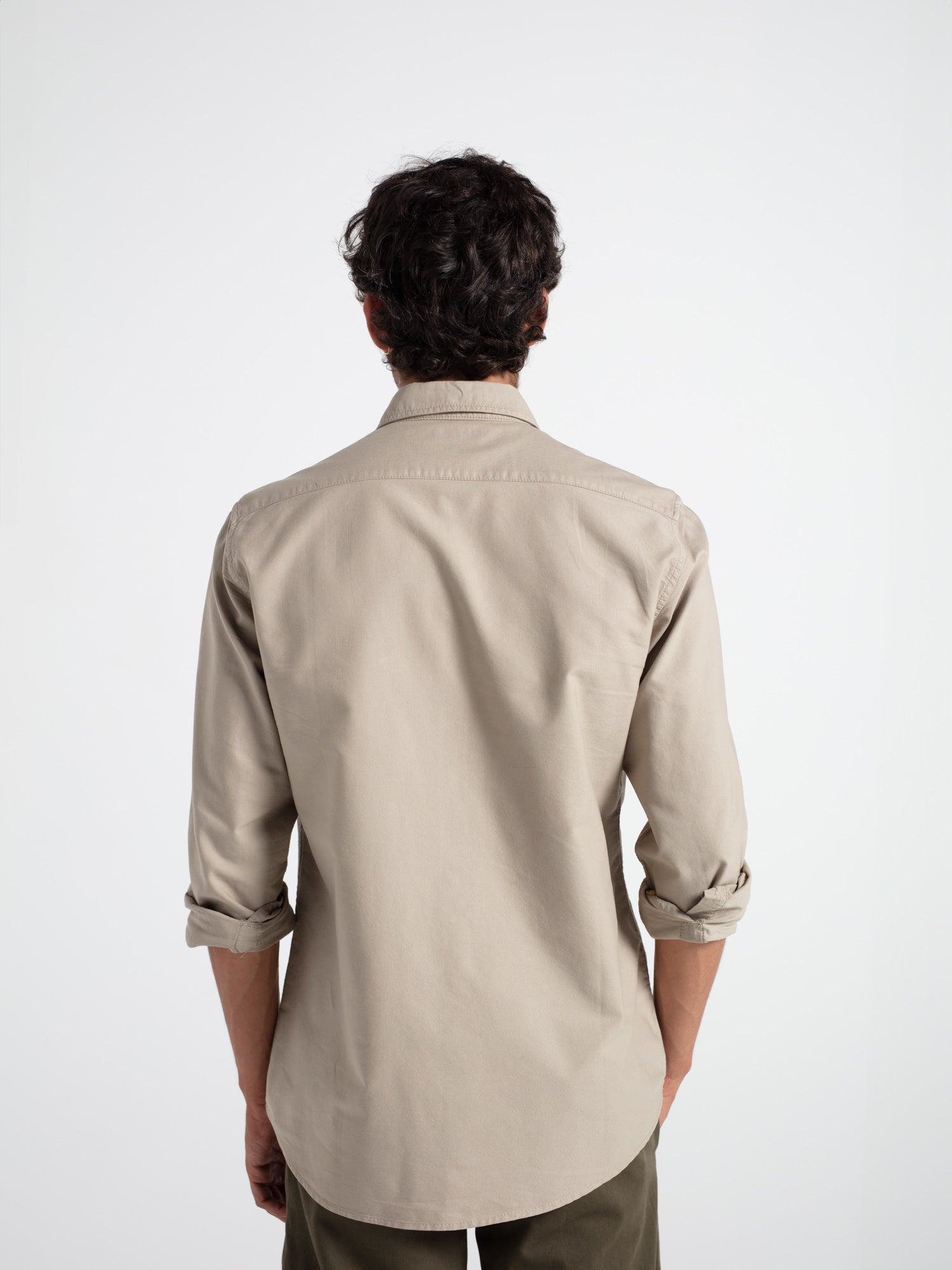 Slim fit cotton oxford shirt