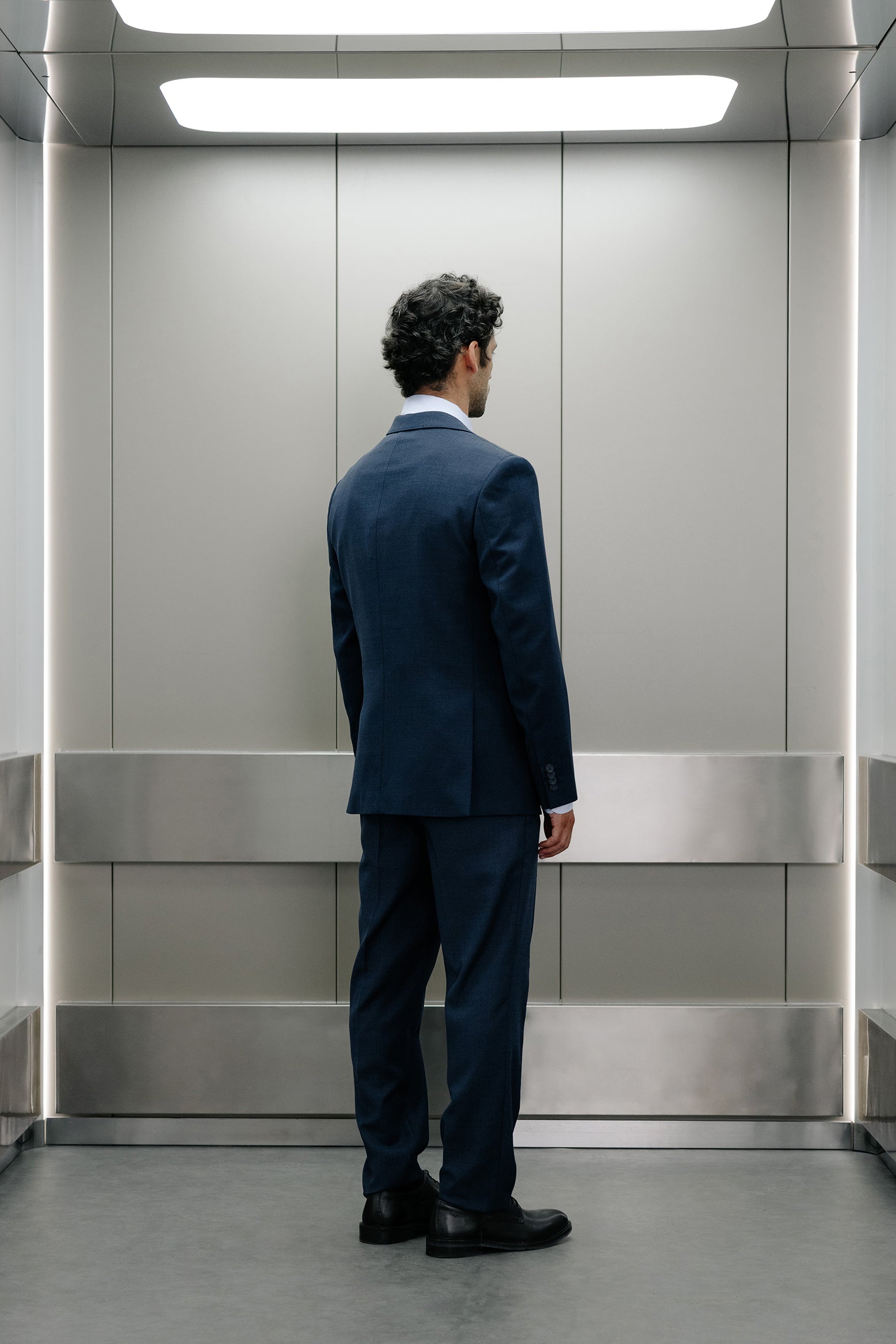 Americana slim fit lana ojo de perdiz