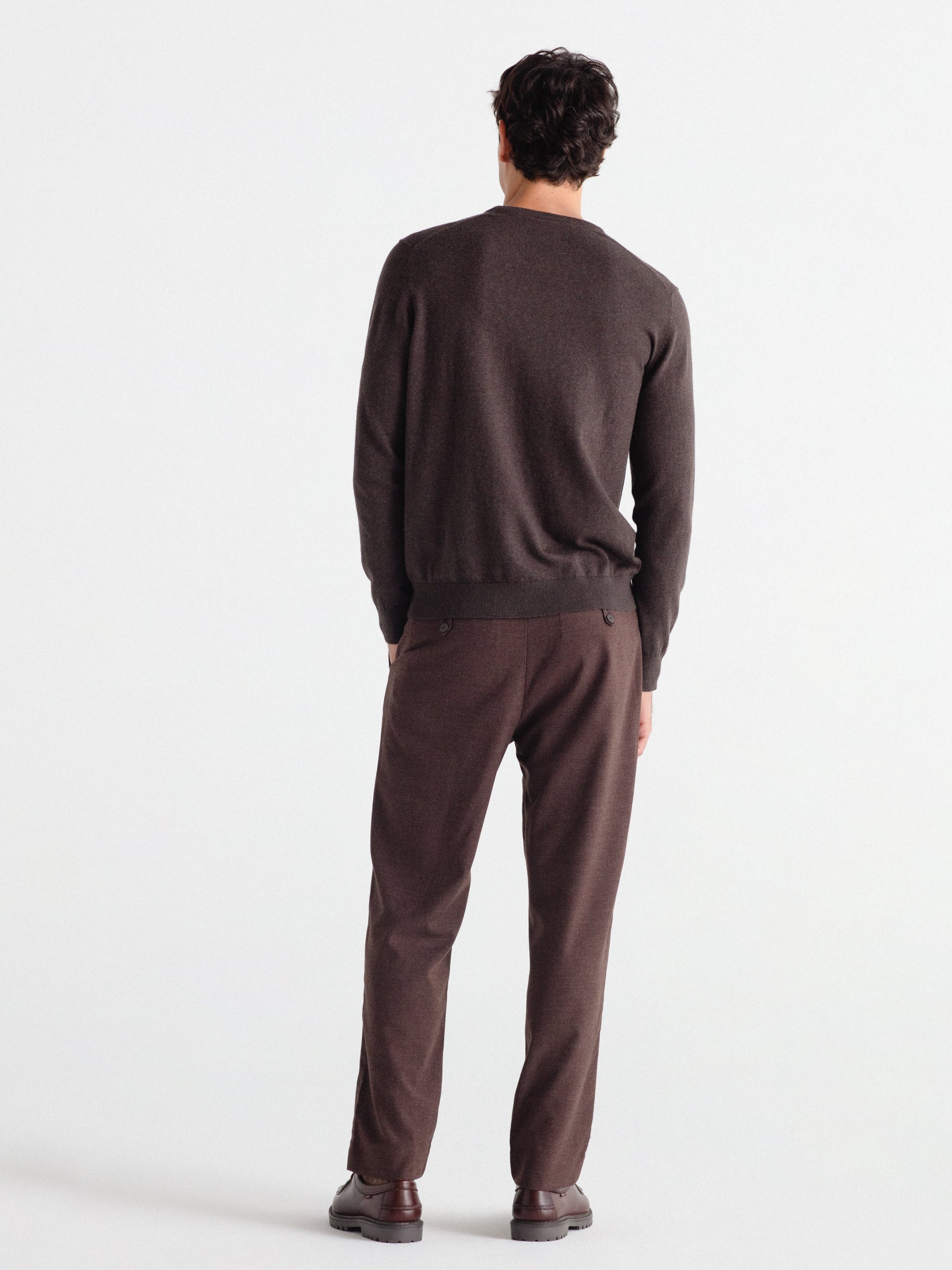 Pantalón smart falso liso