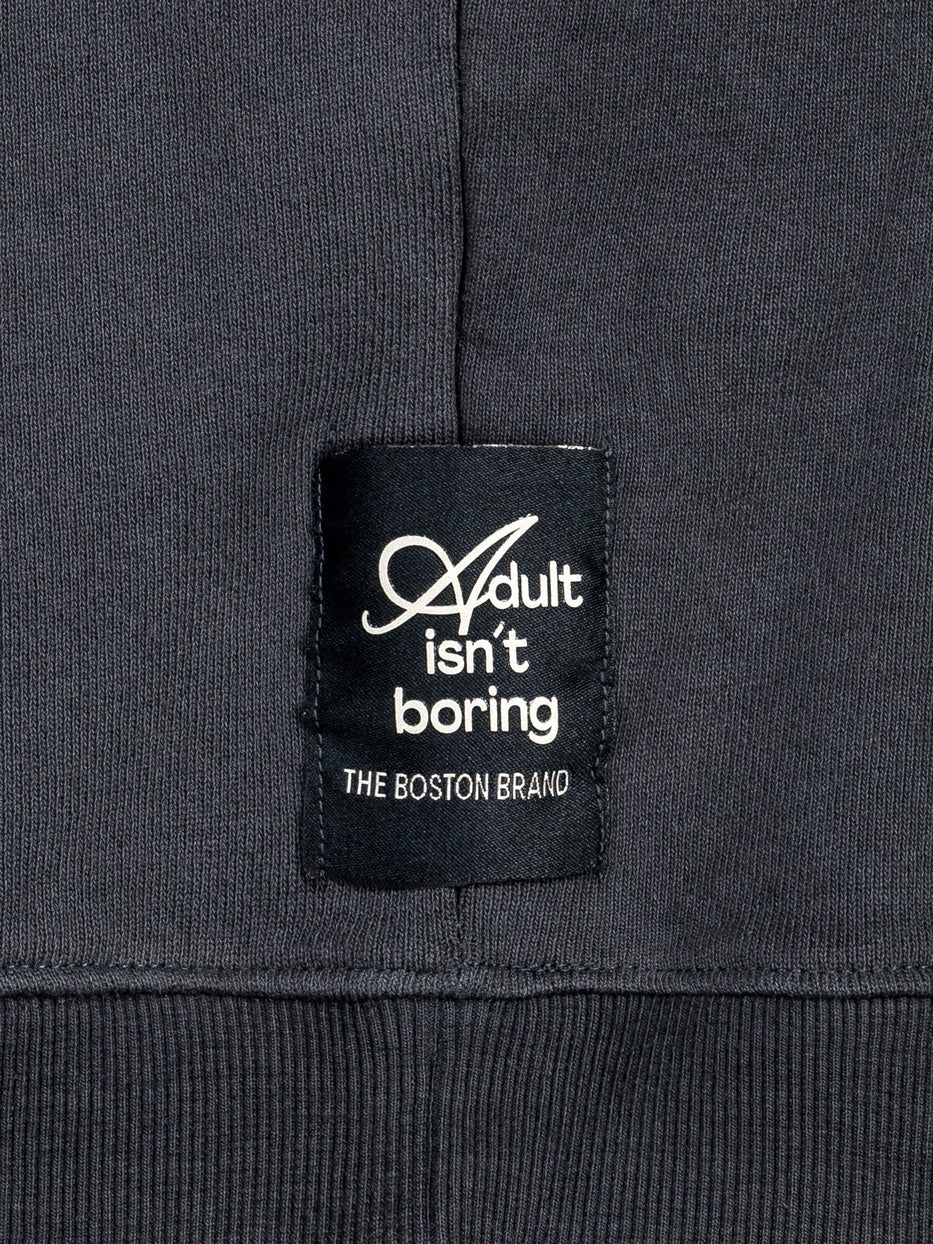 Sudadera regular fit cuello chimenea