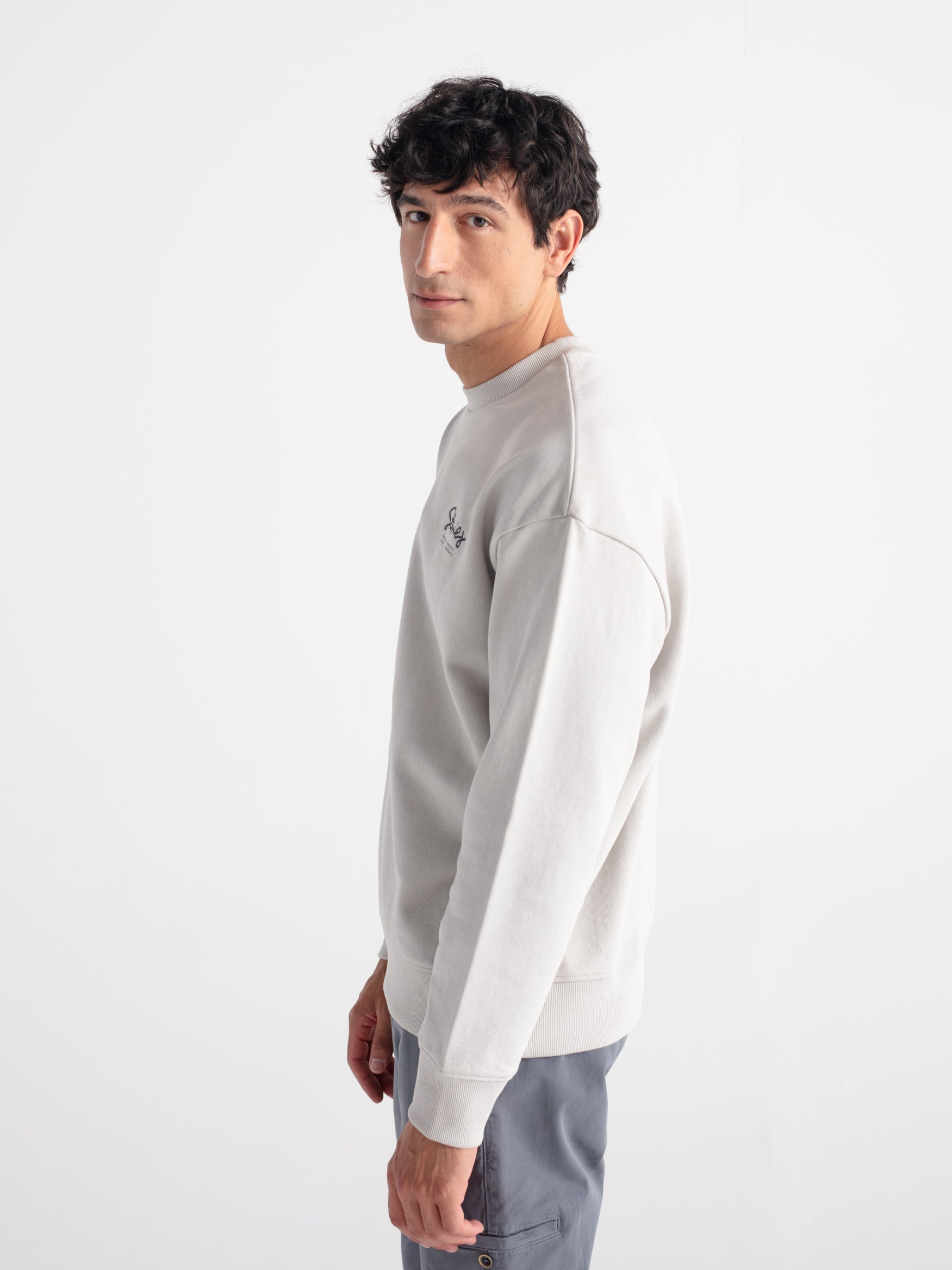 Sudadera oversize bordado stories