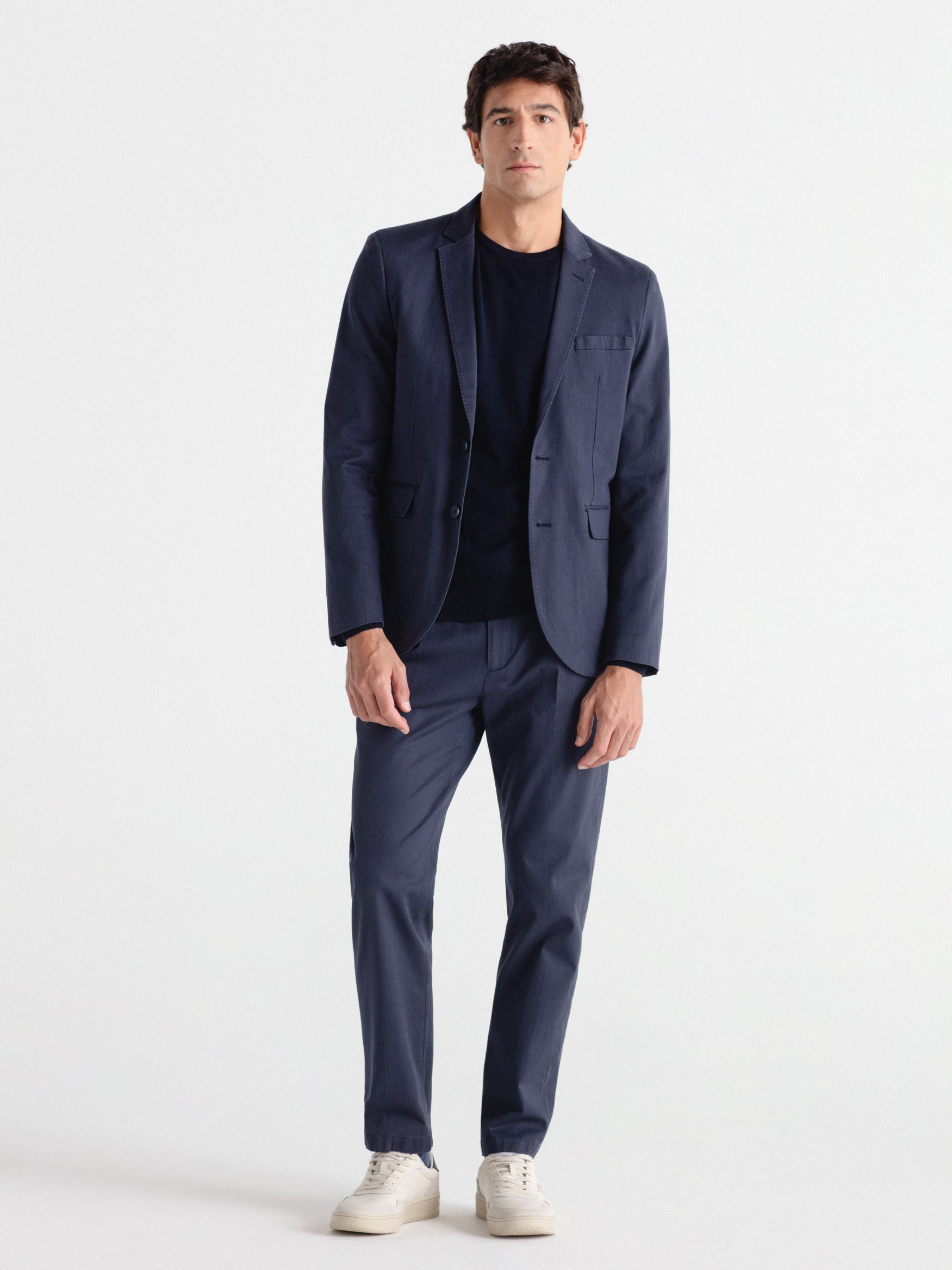 Jersey 100% lana cuello caja