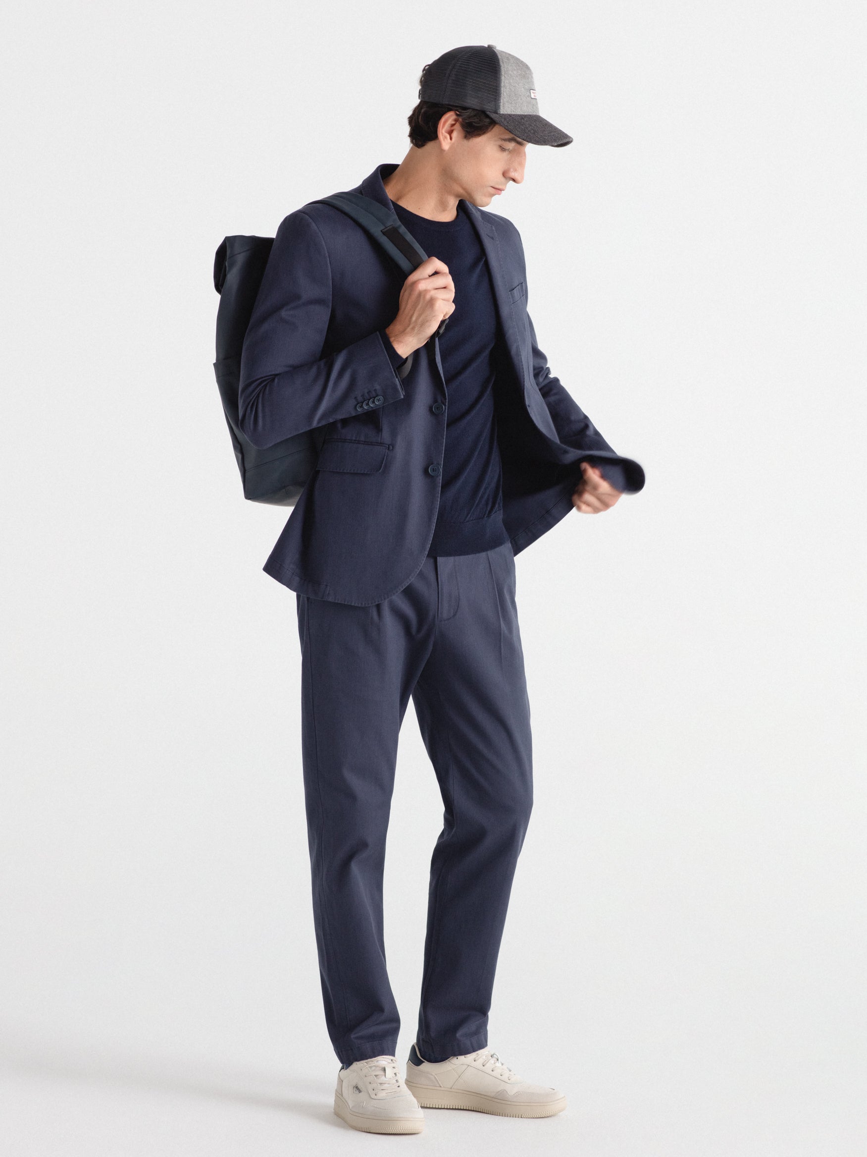 Jersey 100% lana cuello caja