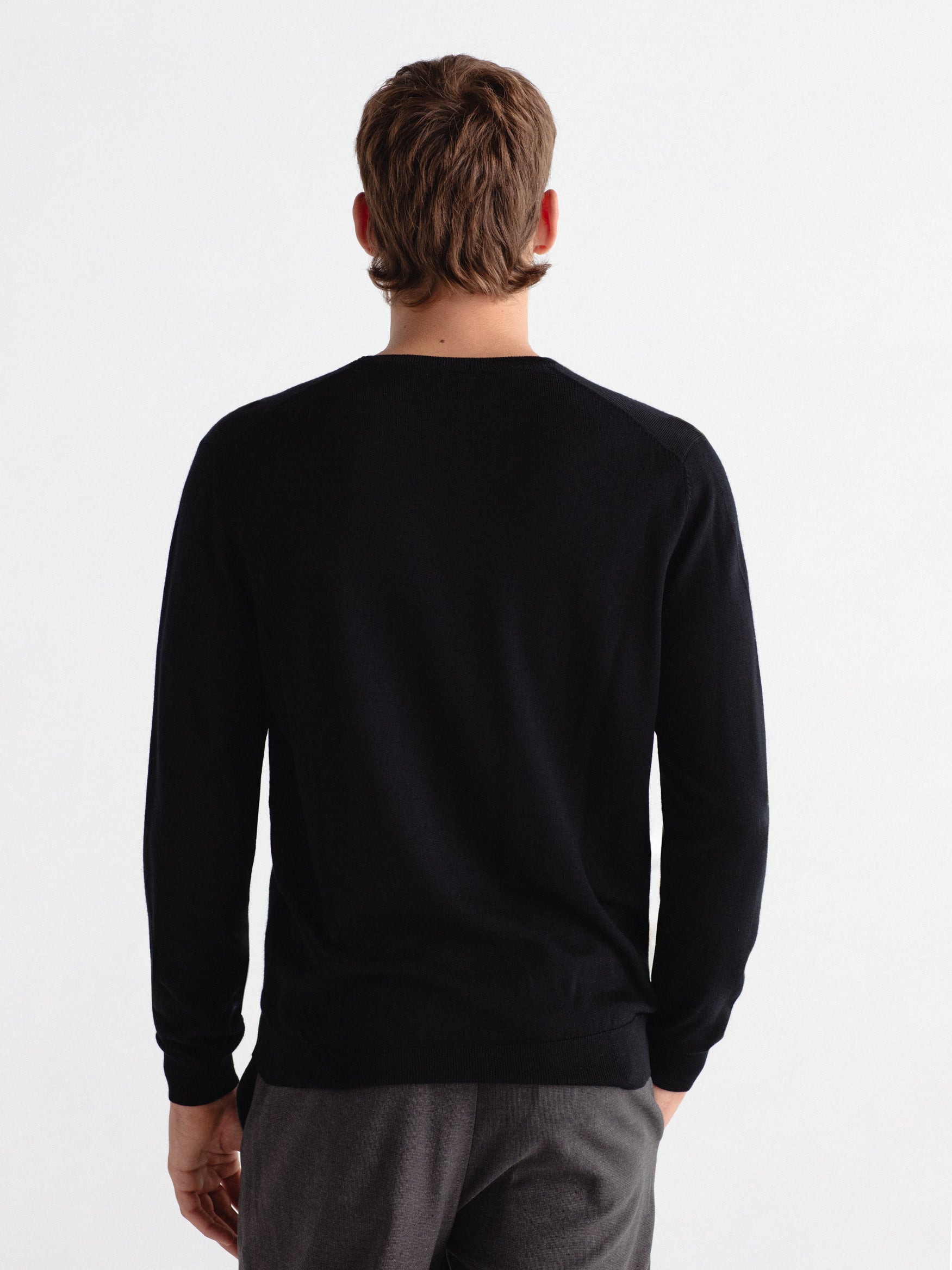 Jersey 100% lana cuello caja