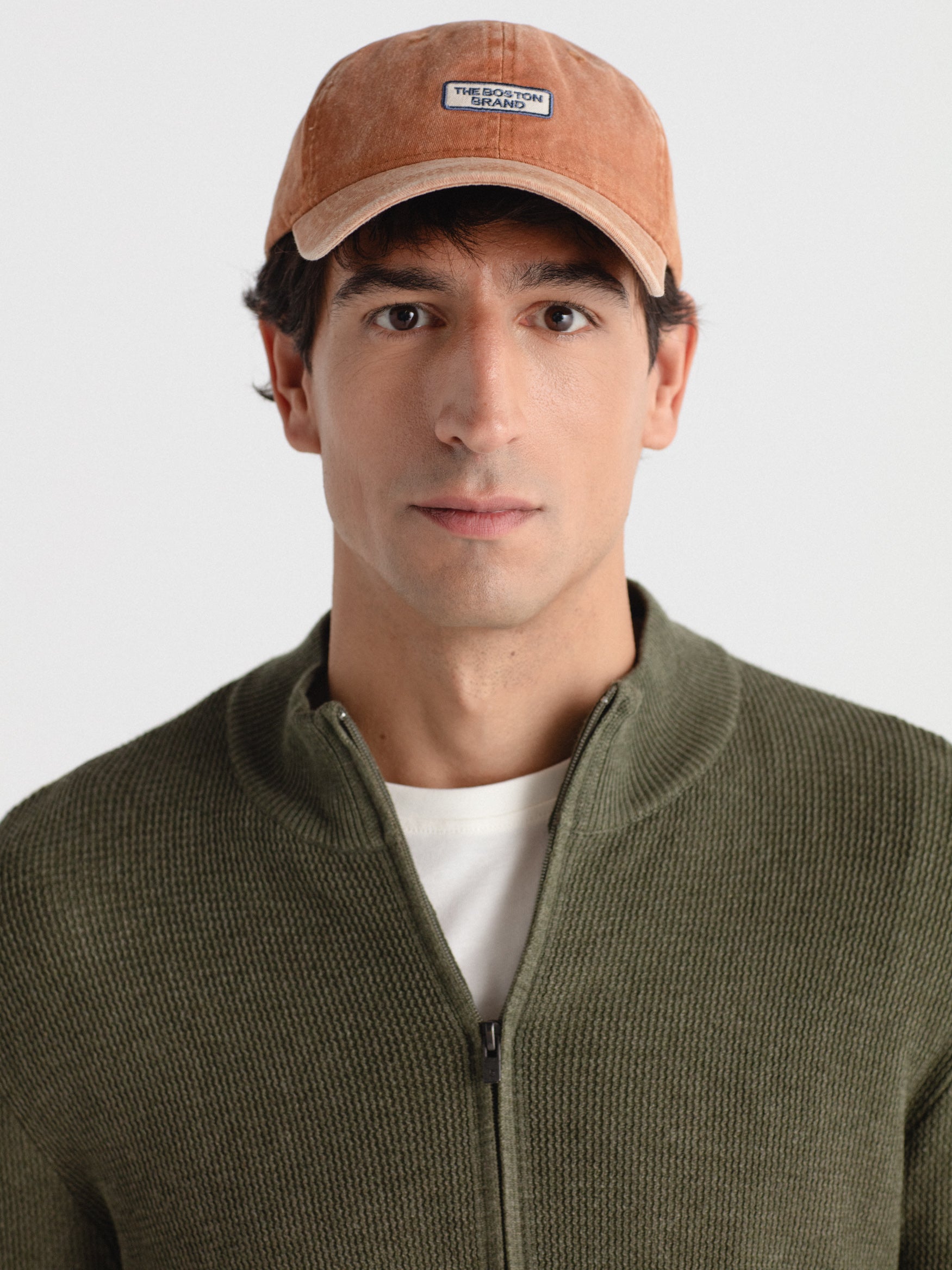 Cárdigan cuello chimenea estructura