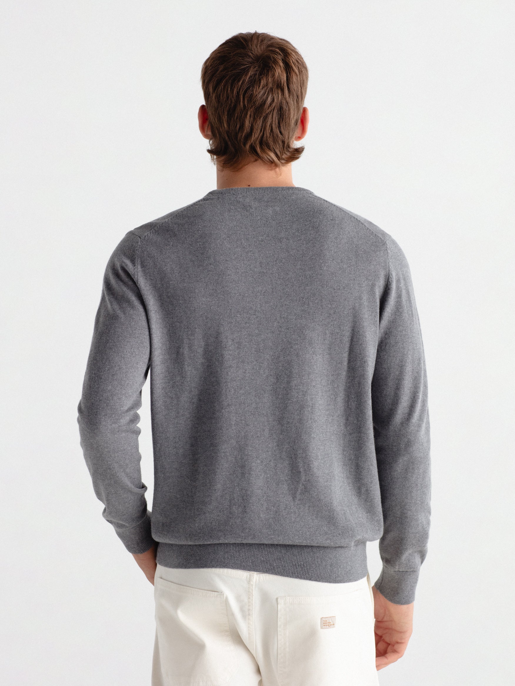 Cashmere box neck sweater