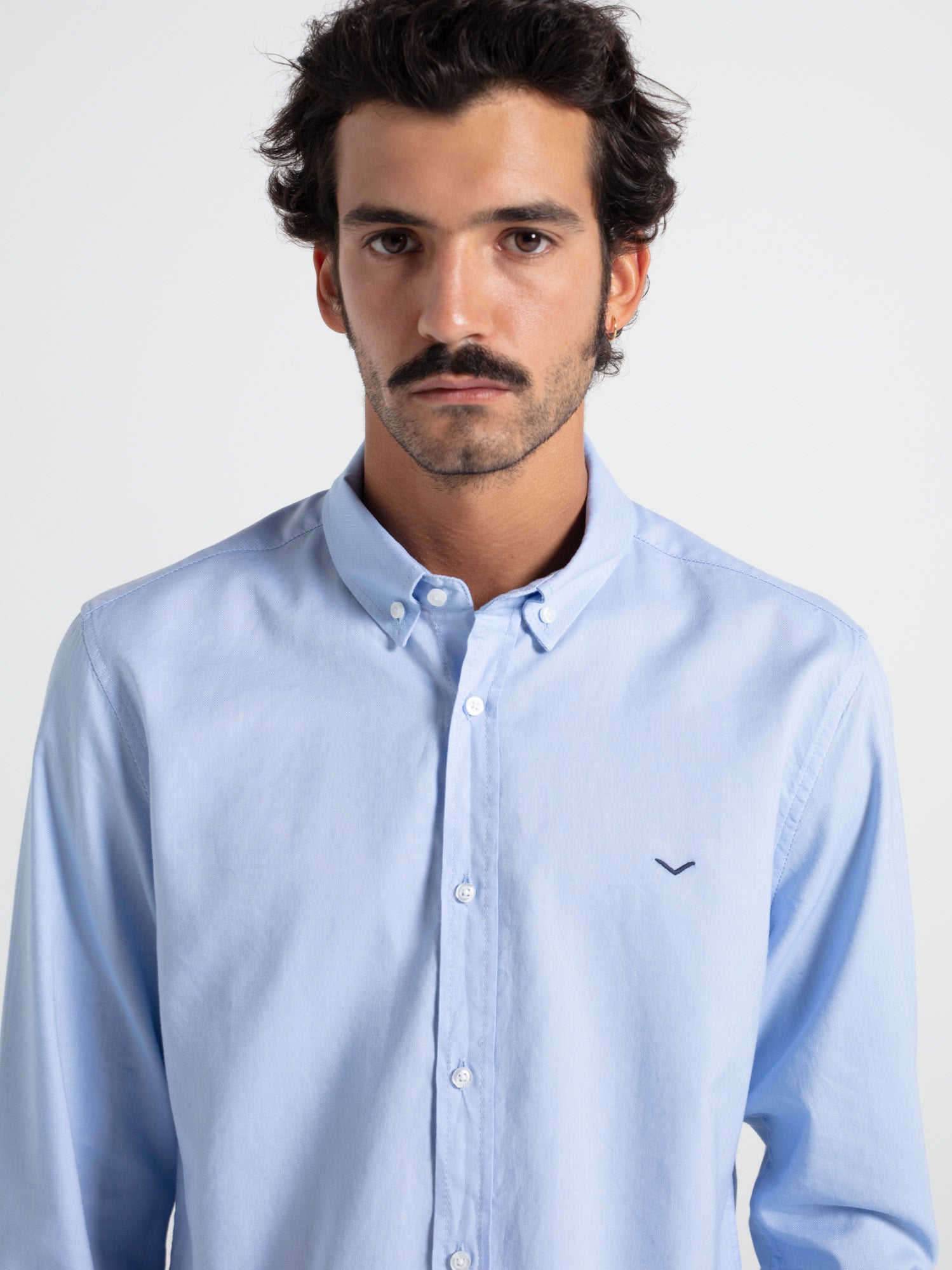Slim-fit cotton oxford shirt