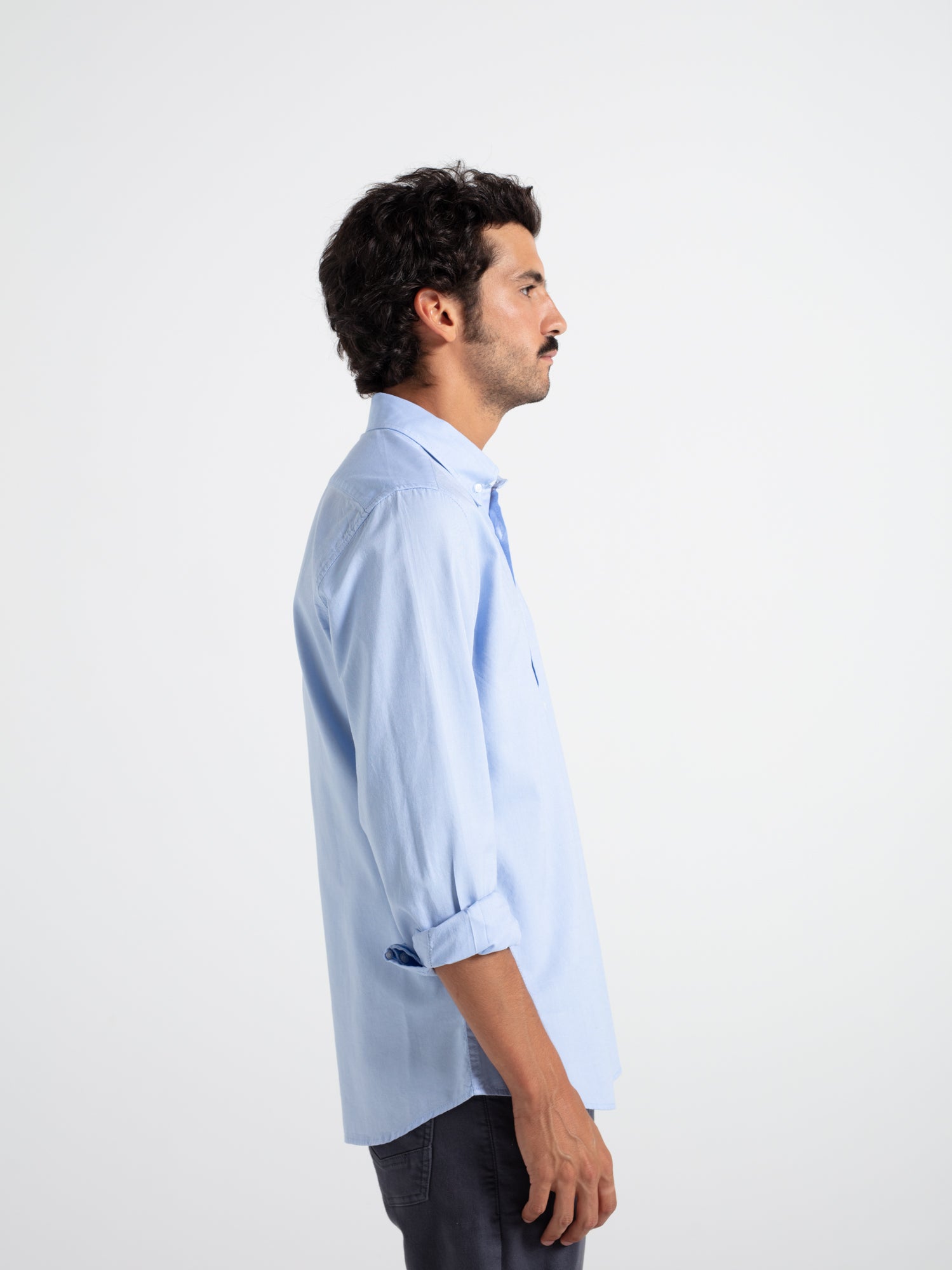 Slim-fit cotton oxford shirt