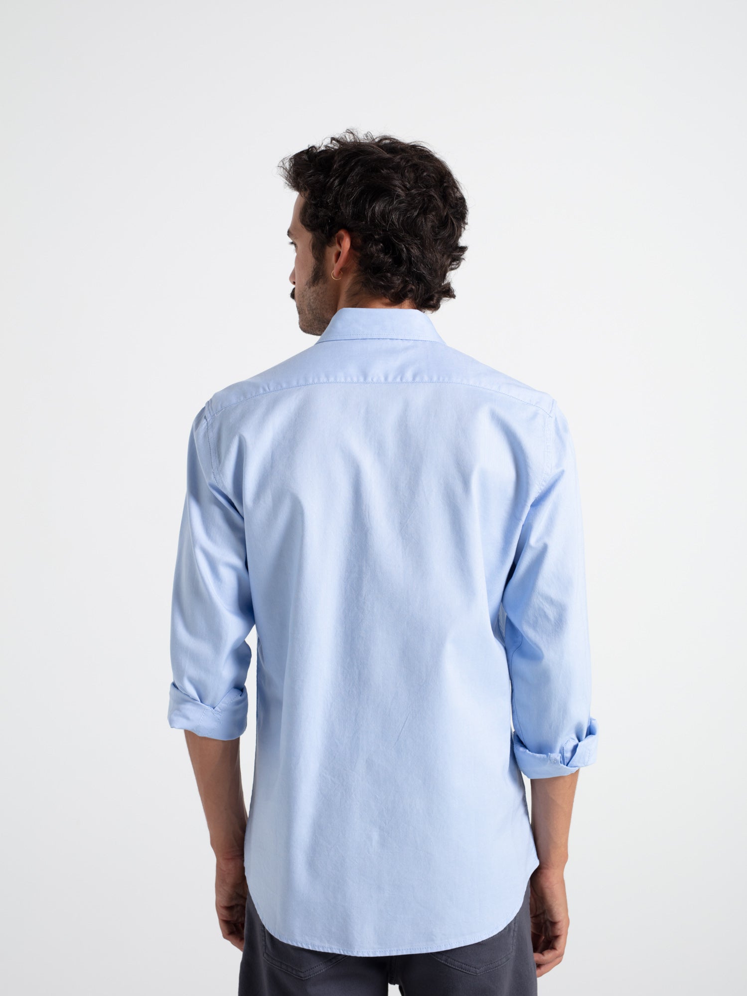 Slim-fit cotton oxford shirt