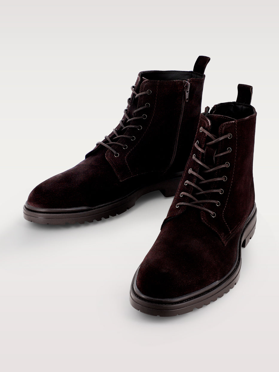 Bota piel serraje cordones