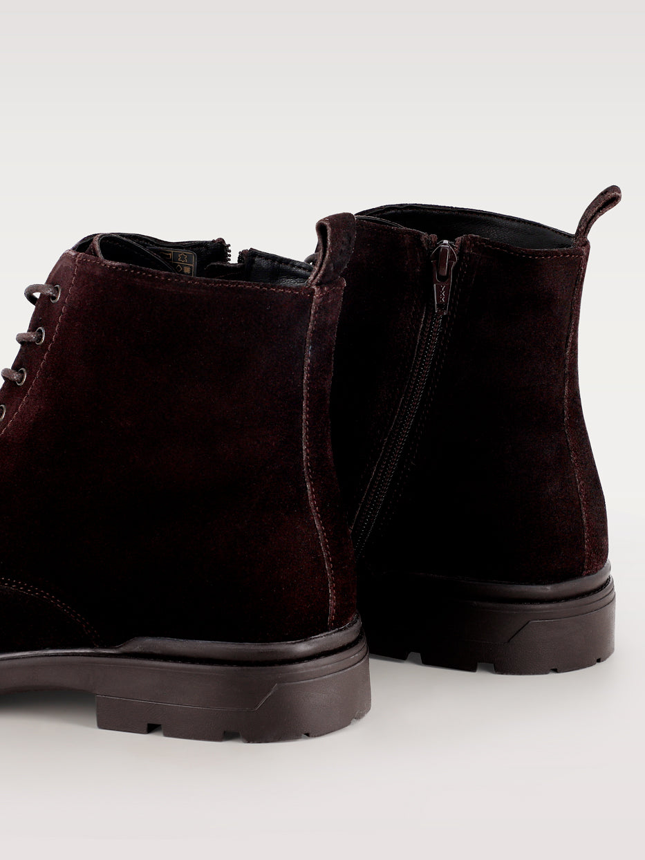 Bota piel serraje cordones