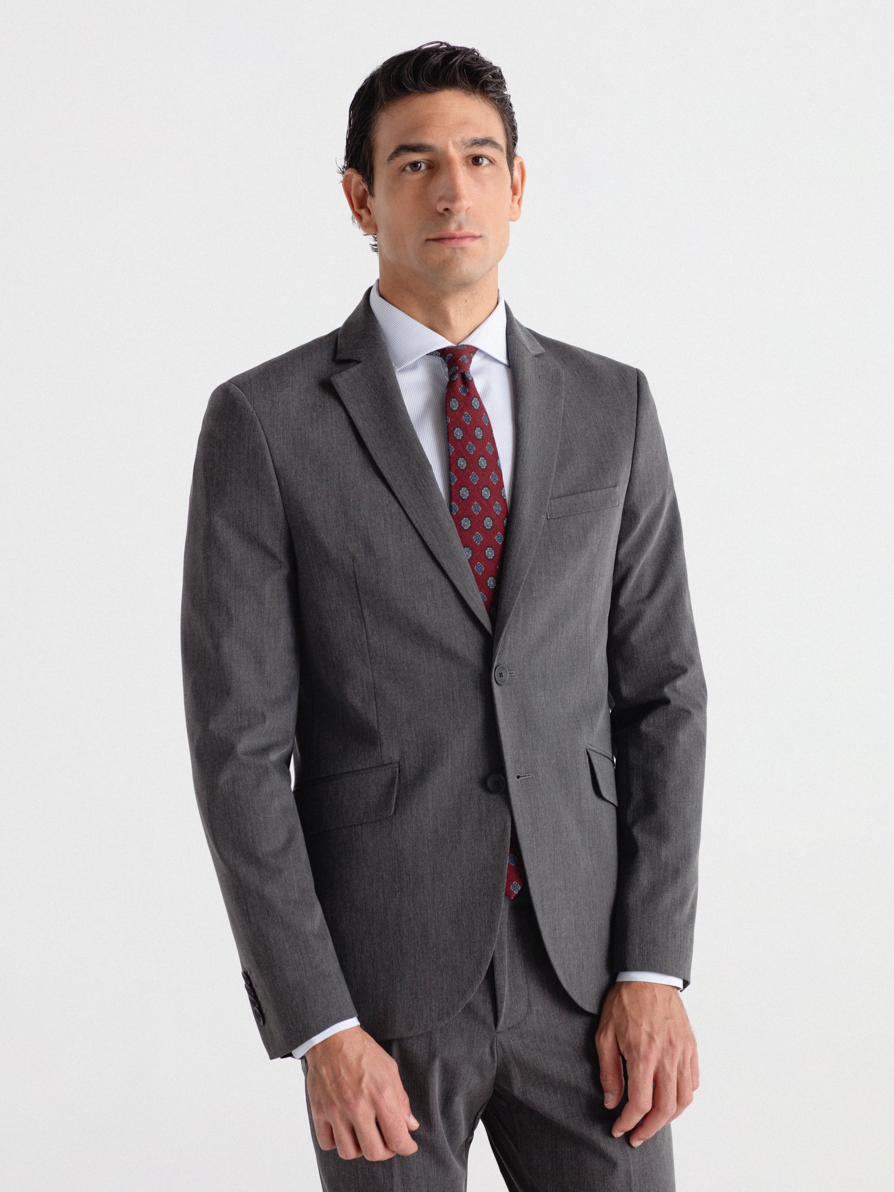 Americana de traje skinny fit liso